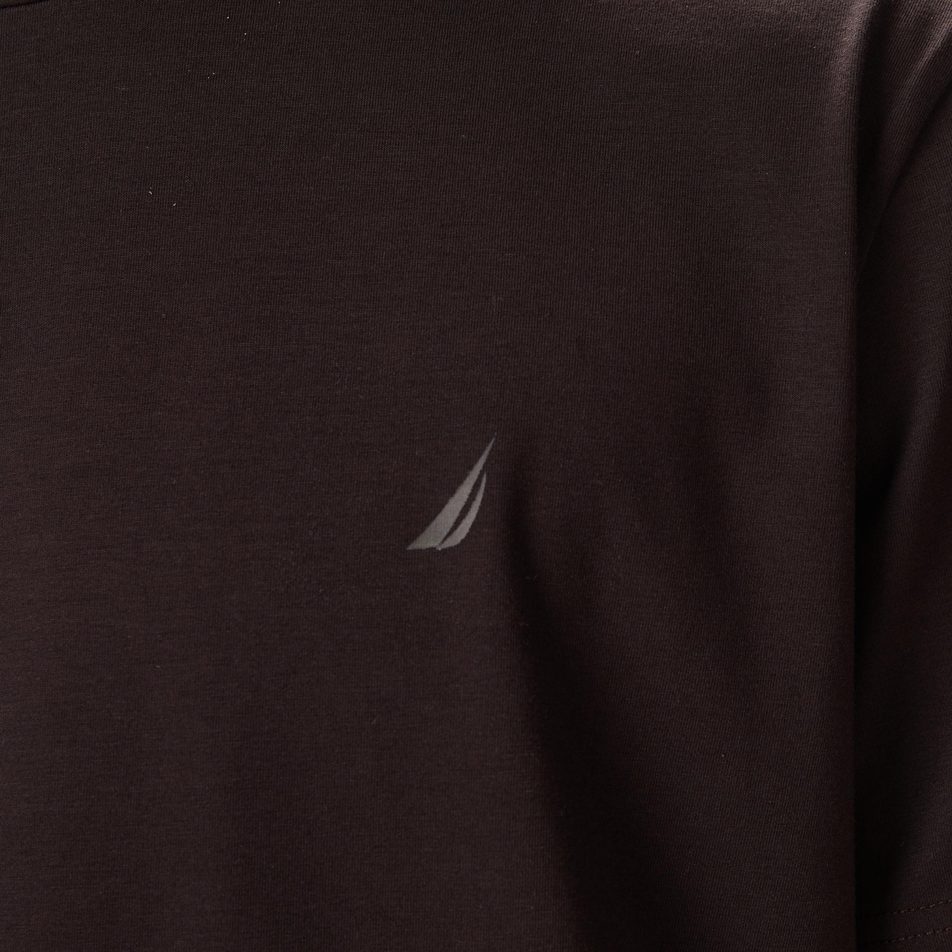 Nautica Erkek Kahverengi Classic Fit T-Shirt