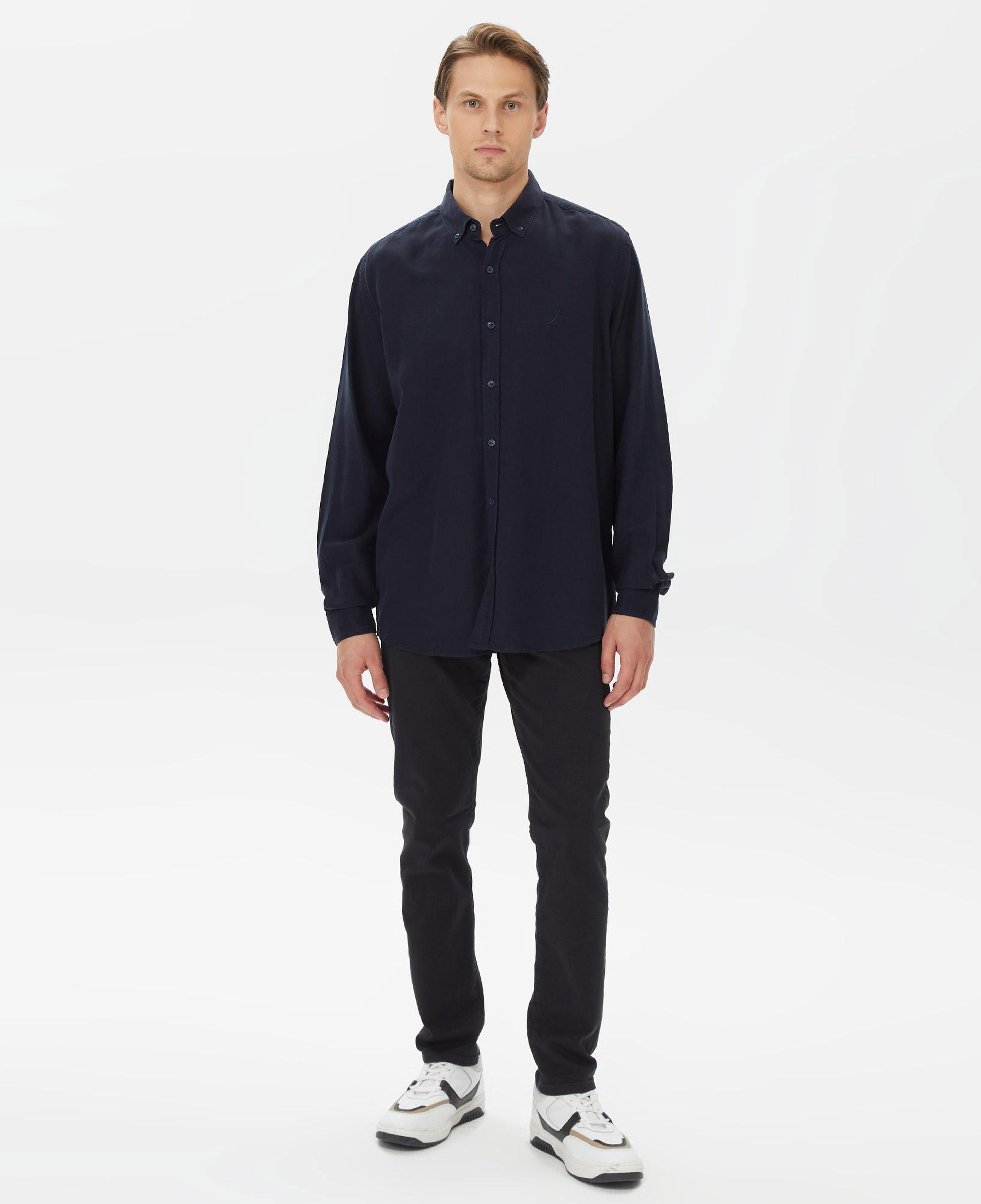 Nautica Erkek Lacivert Classic Fit Gömlek
