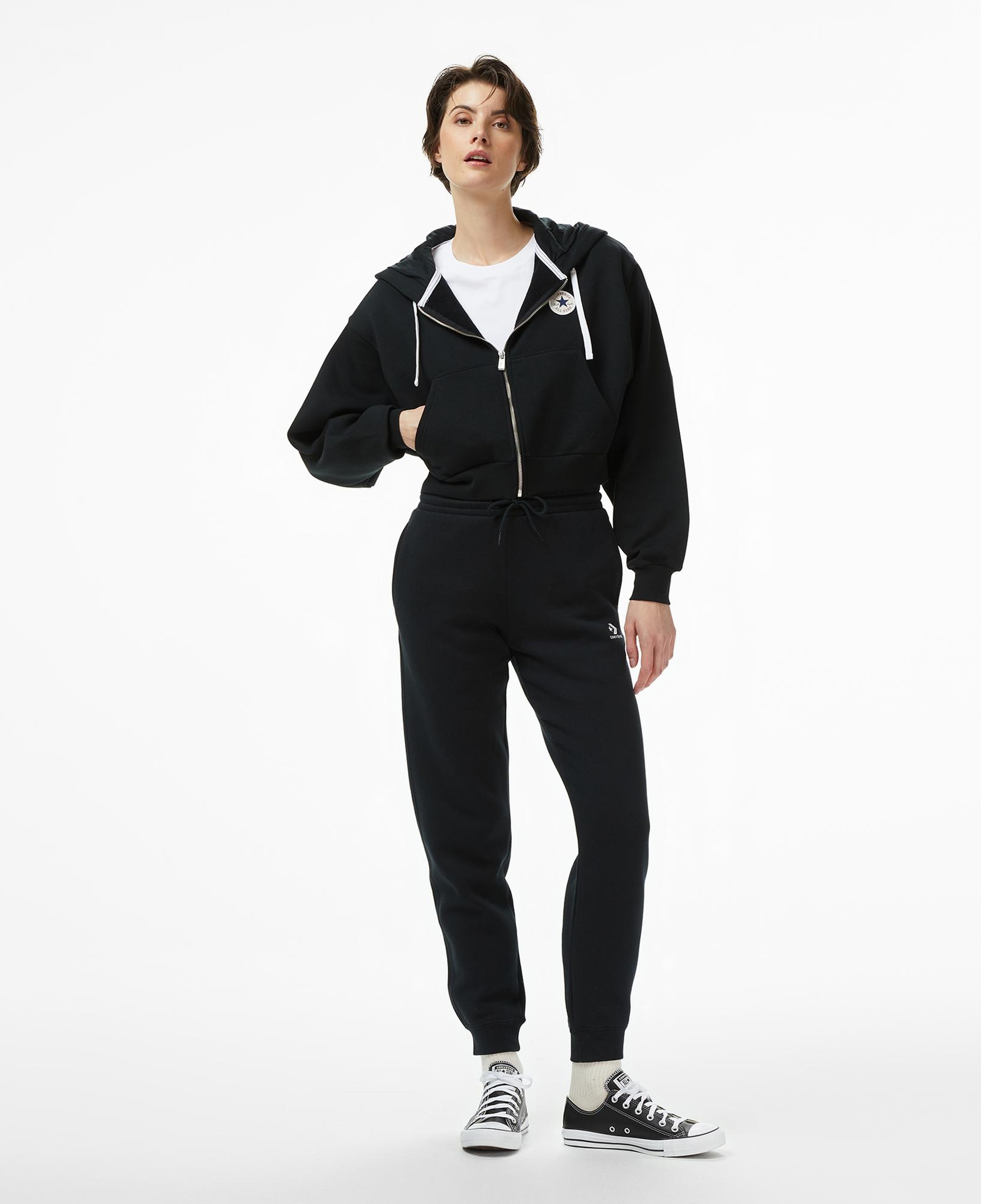 Converse Kadın Siyah Hoodie