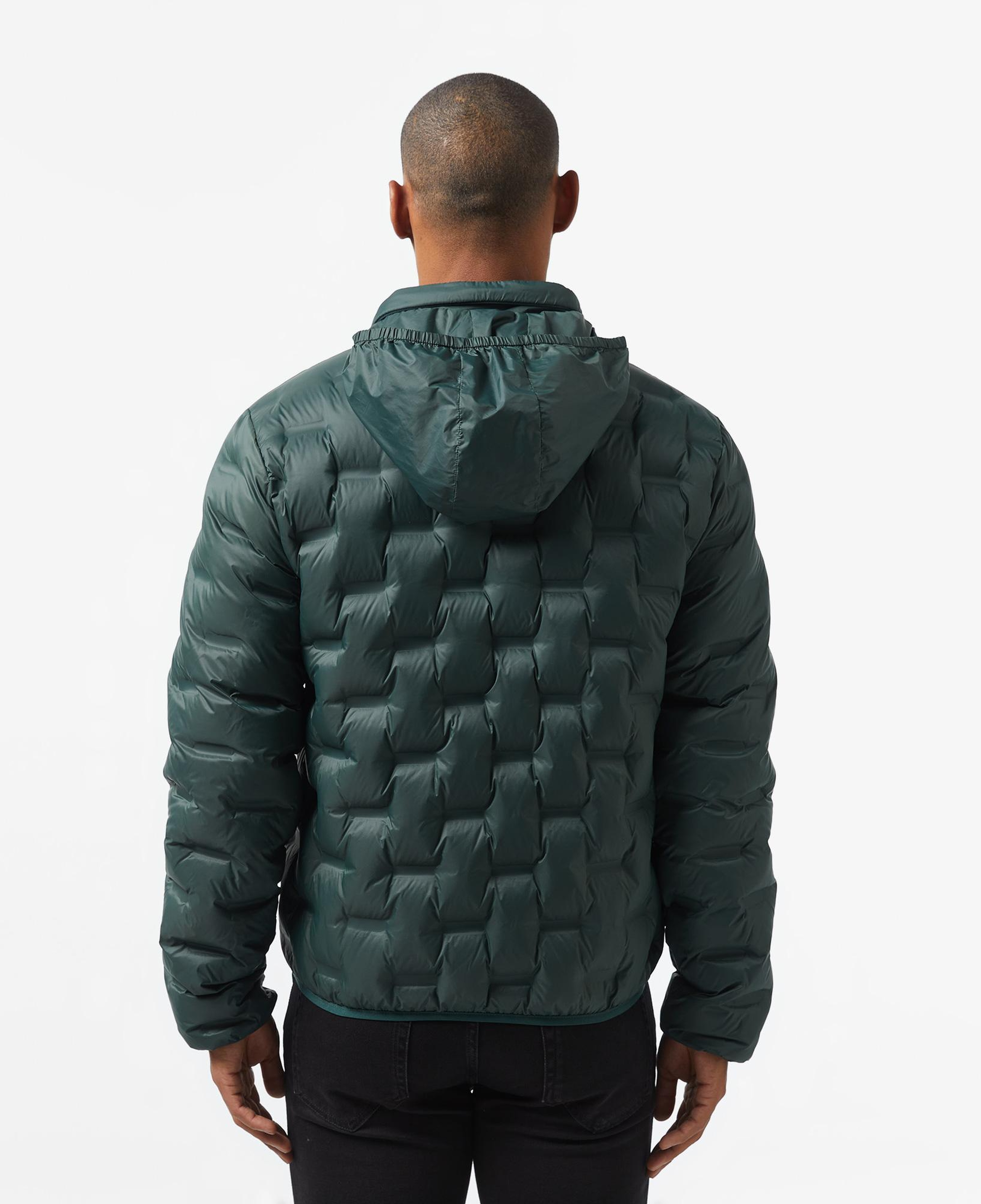 Lacoste Erkek Regular Fit Kapüşonlu Kapitone Koyu Yeşil Mont