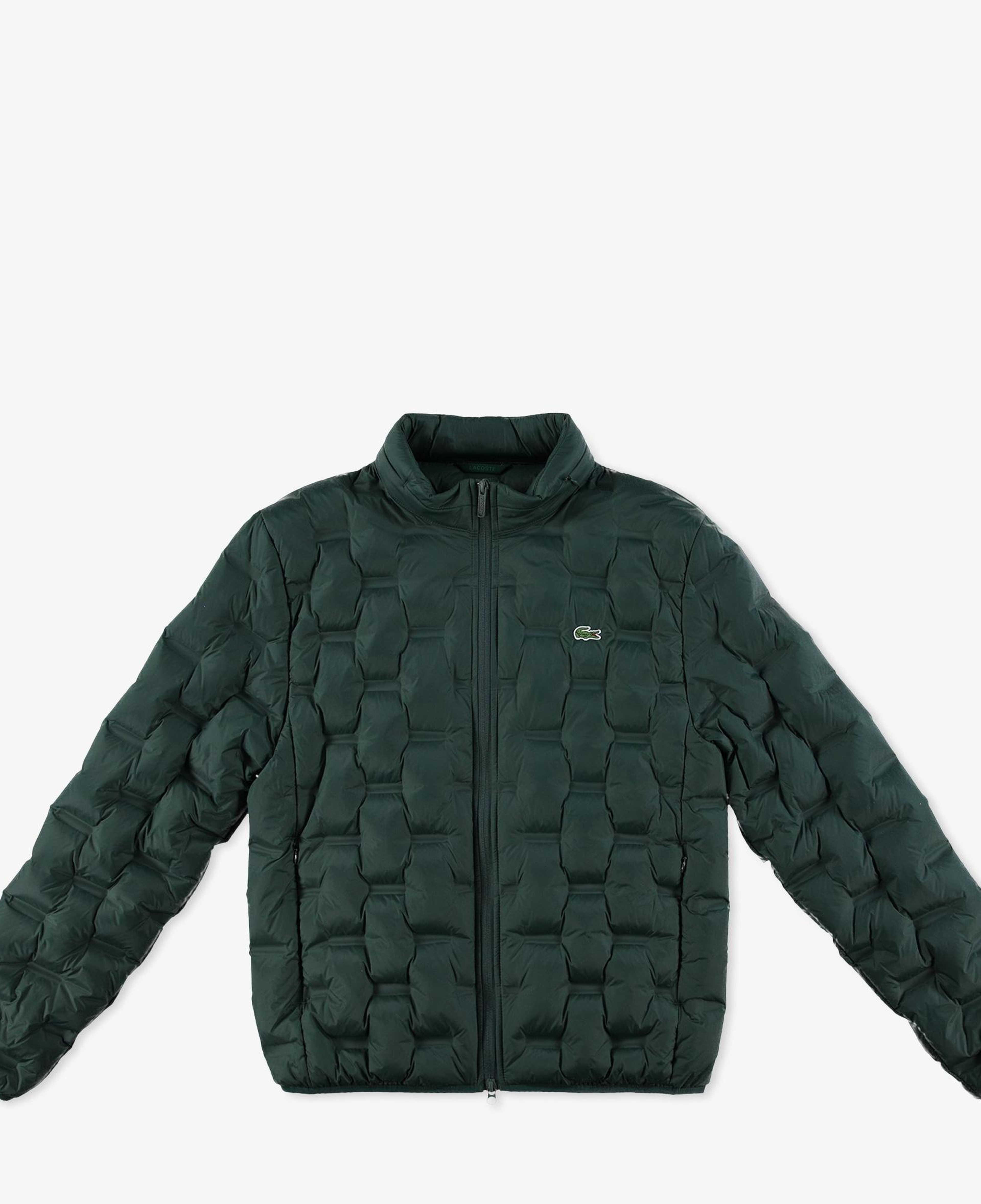Lacoste Erkek Regular Fit Kapüşonlu Kapitone Koyu Yeşil Mont