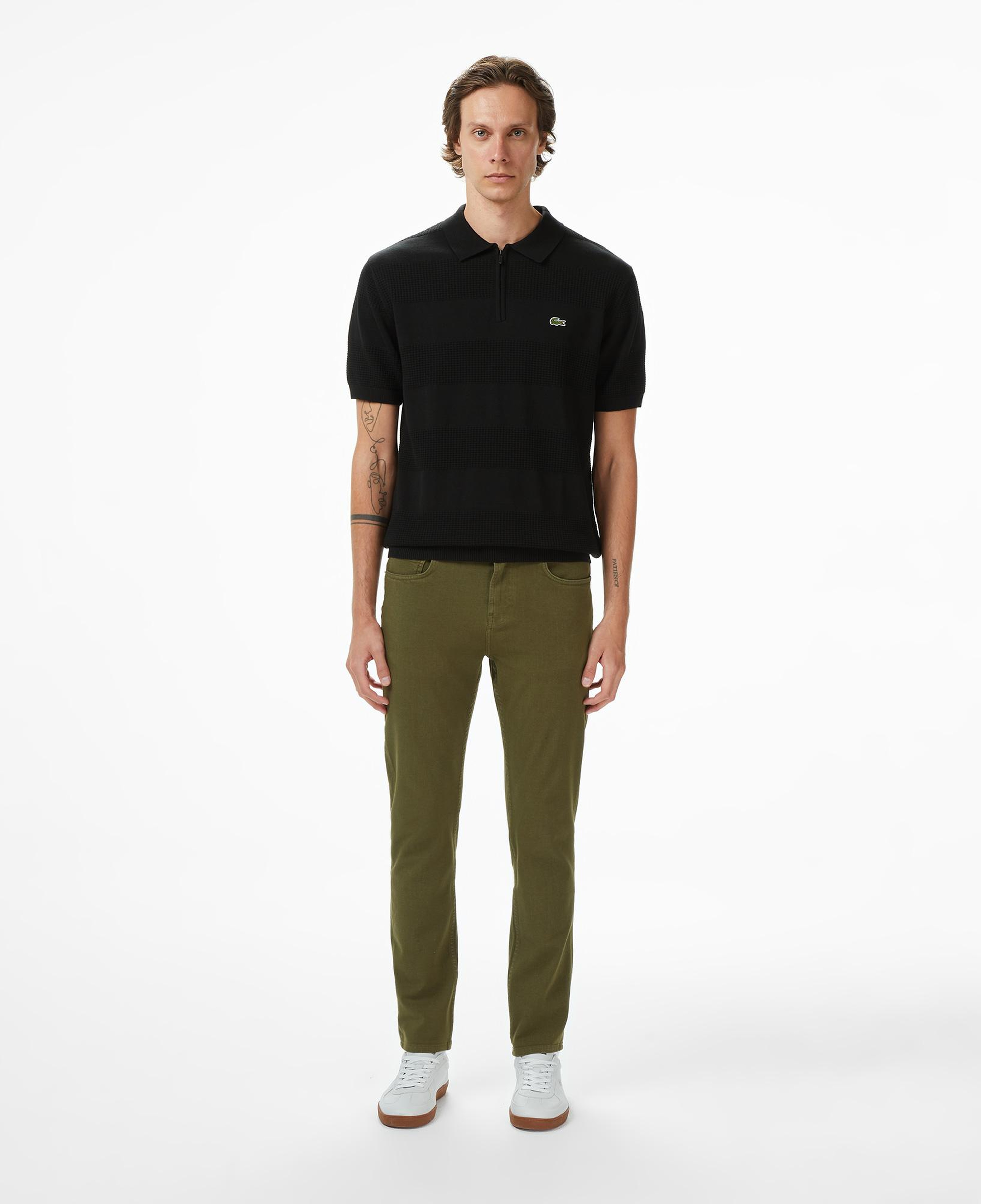 Lacoste Erkek Slim Fit Haki Jean Pantolon