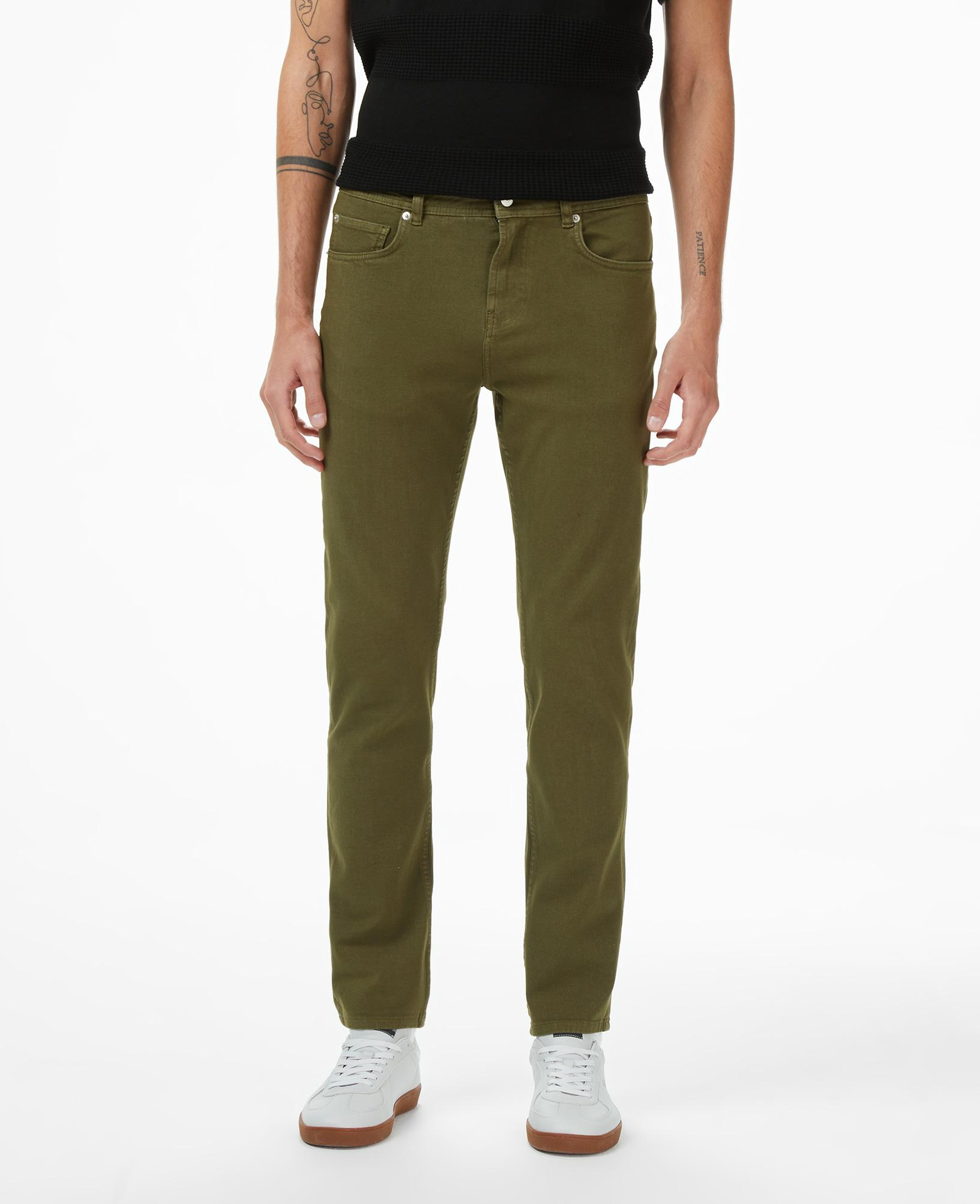Lacoste Erkek Slim Fit Haki Jean Pantolon