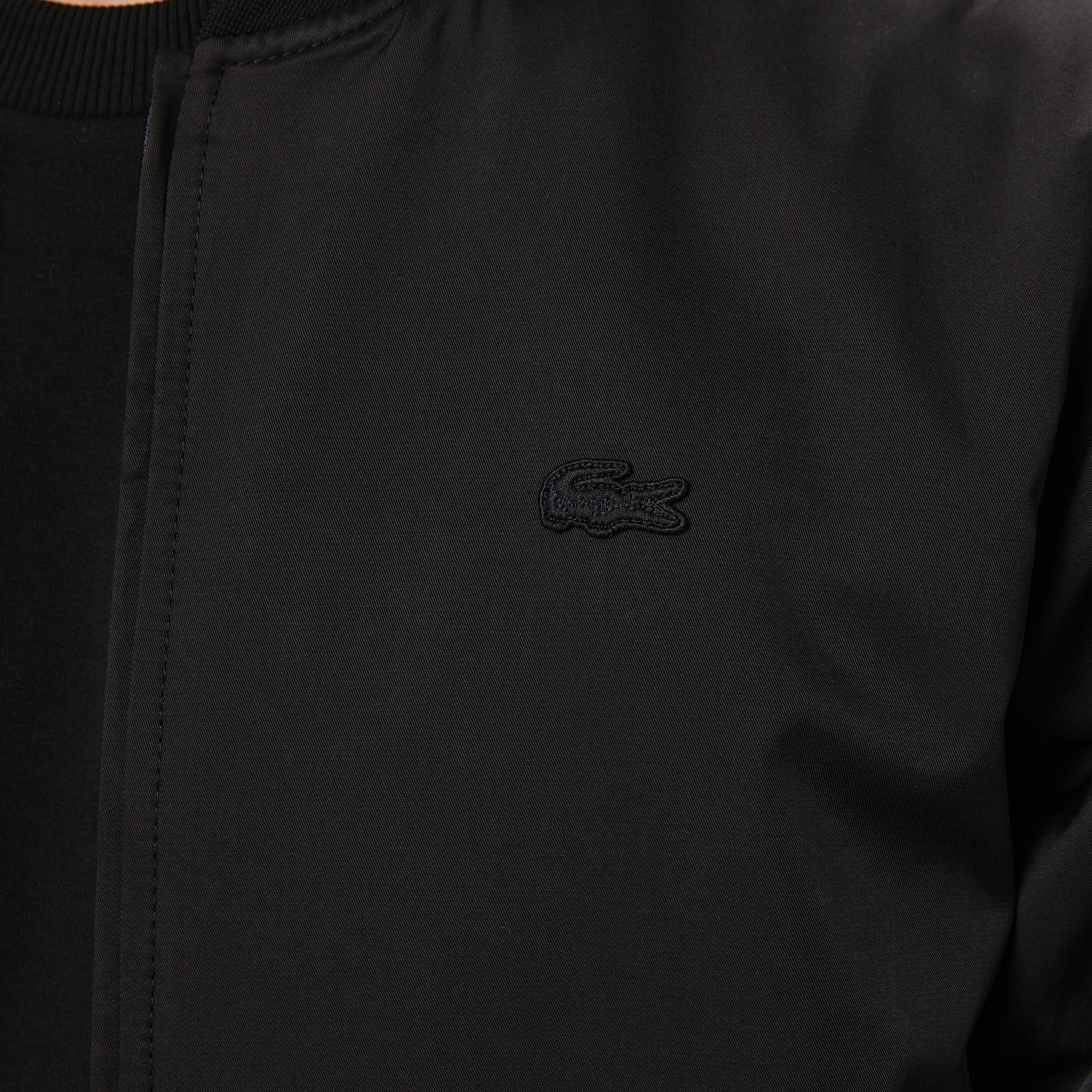 Lacoste Erkek Dik Yaka Siyah Bomber Ceket