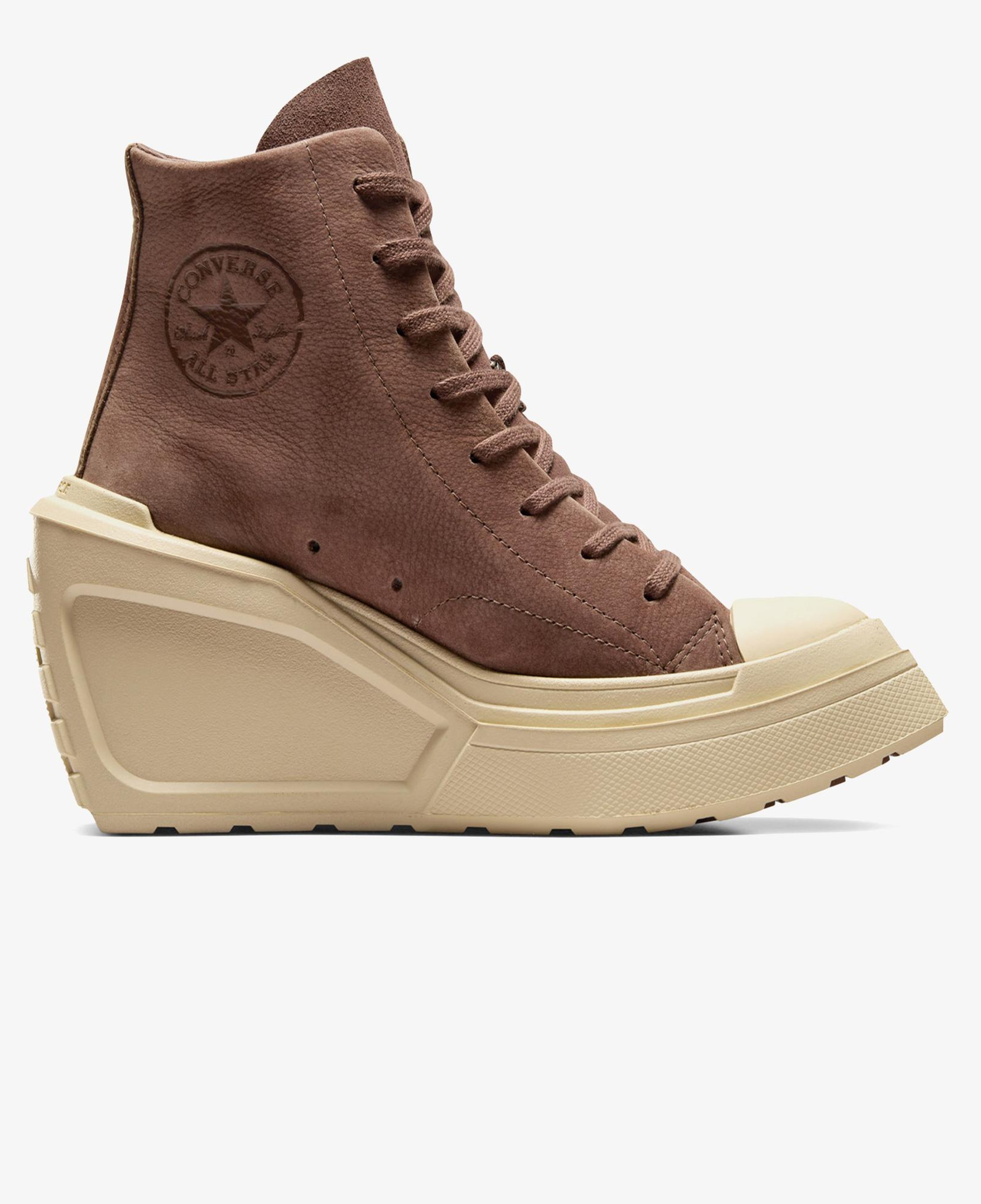 Converse Chuck 70 De Luxe Wedge Kadın Kahverengi Deri Platform Sneaker