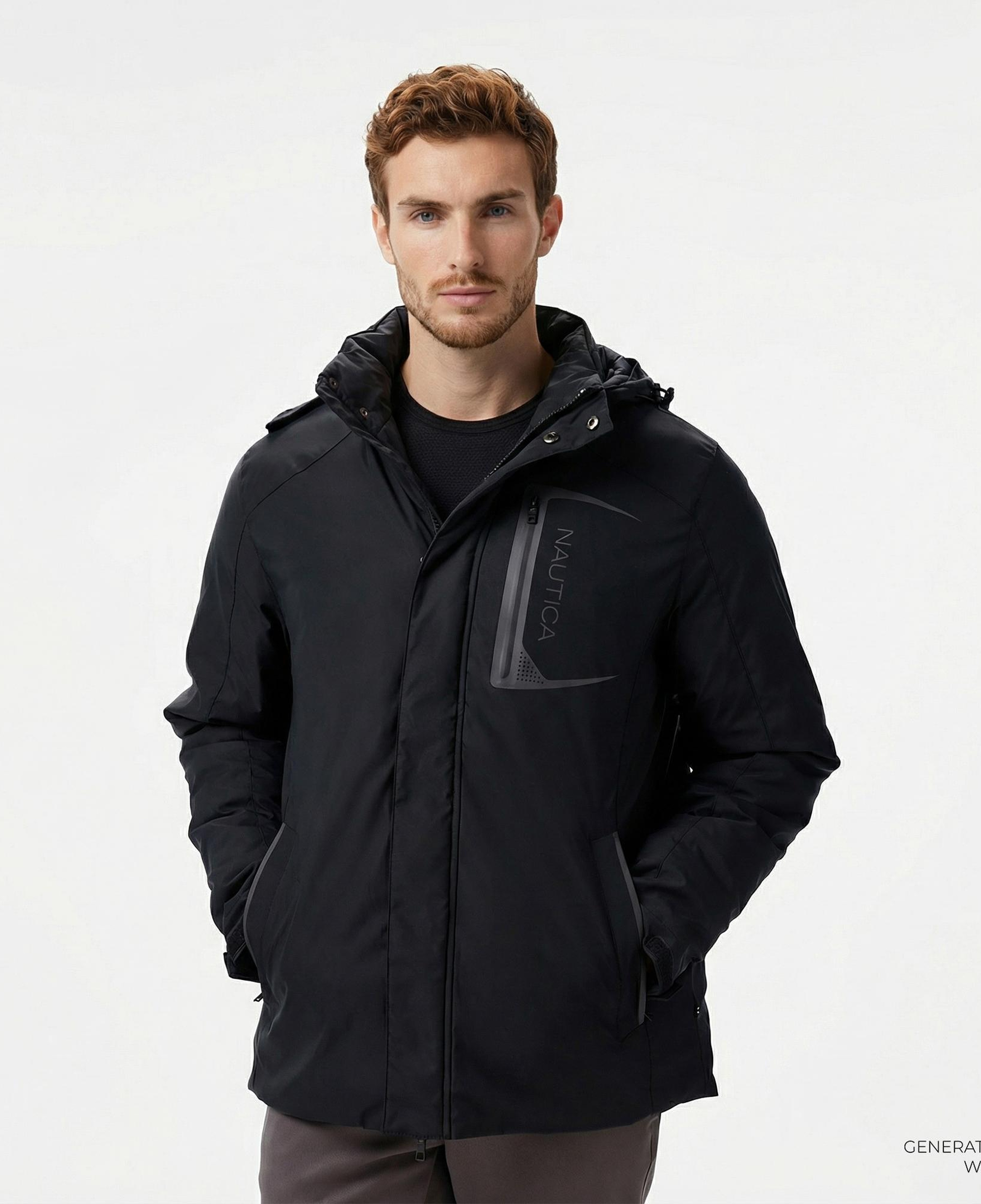 Nautica Erkek Siyah Mont