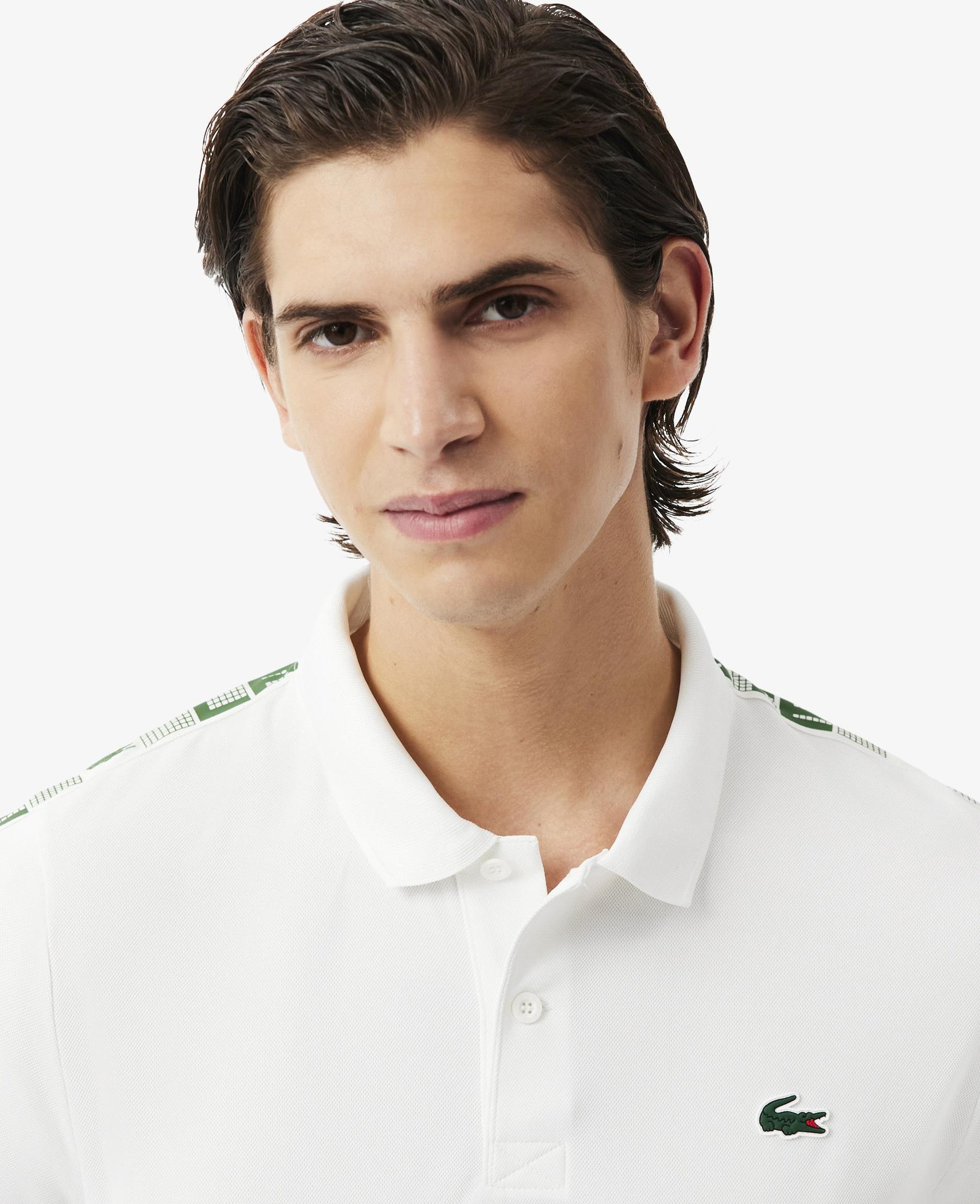 Lacoste Sport Erkek Regular Fit Baskılı Beyaz Polo
