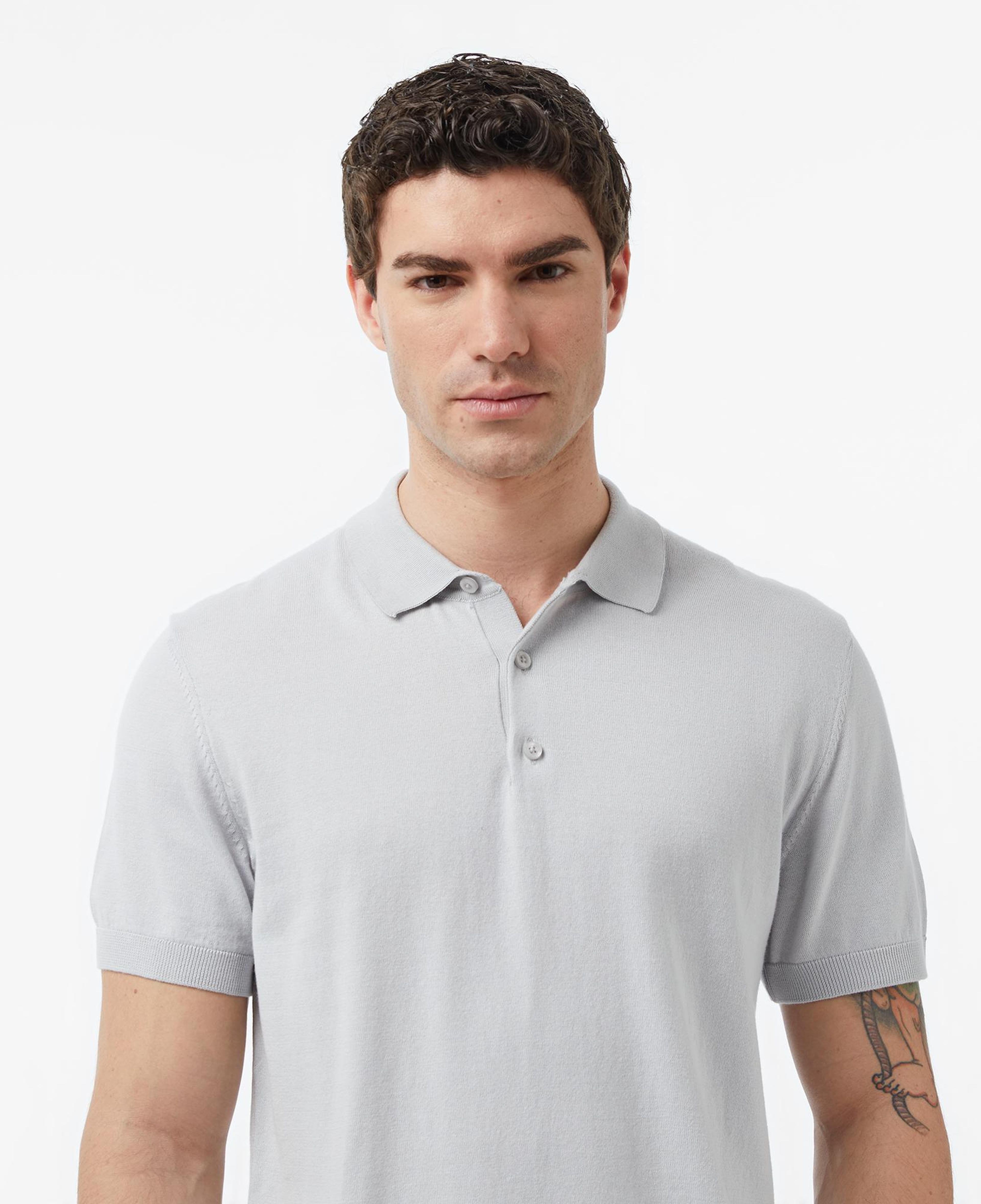 Nautica Erkek Gri Regular Fit Kısa Kollu Triko