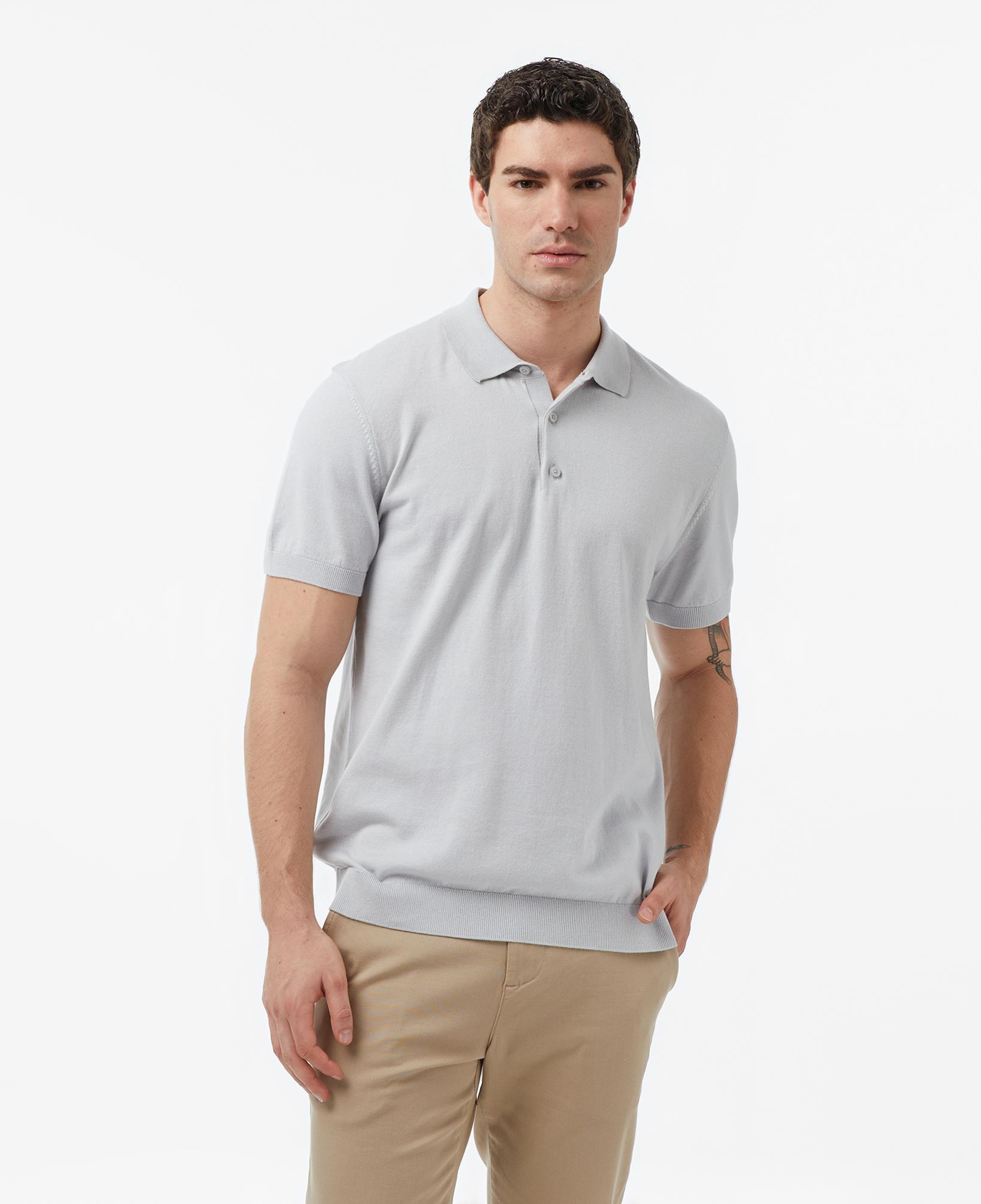 Nautica Erkek Gri Regular Fit Kısa Kollu Triko