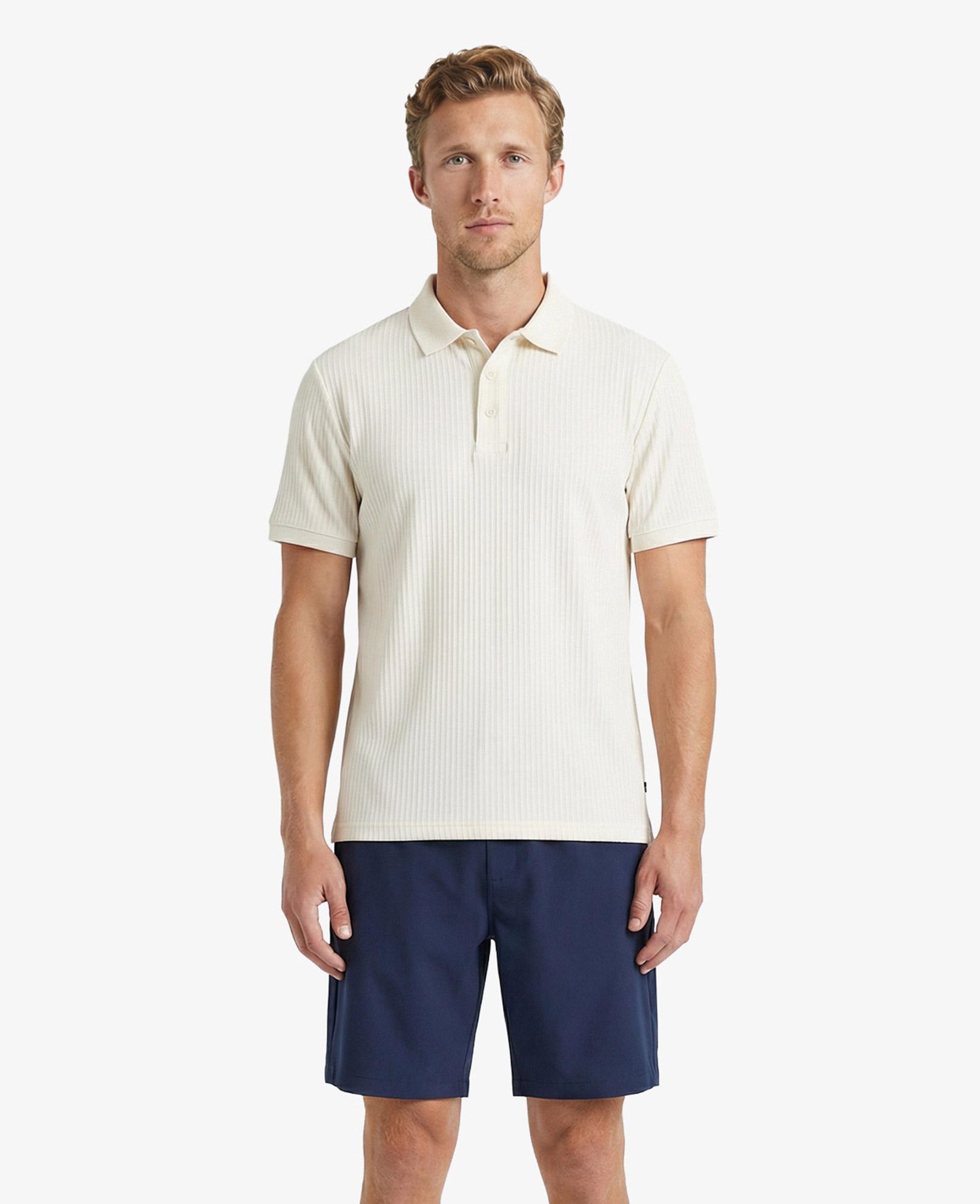 Nautica Erkek Krem Regular Fit Polo Yaka T-Shirt