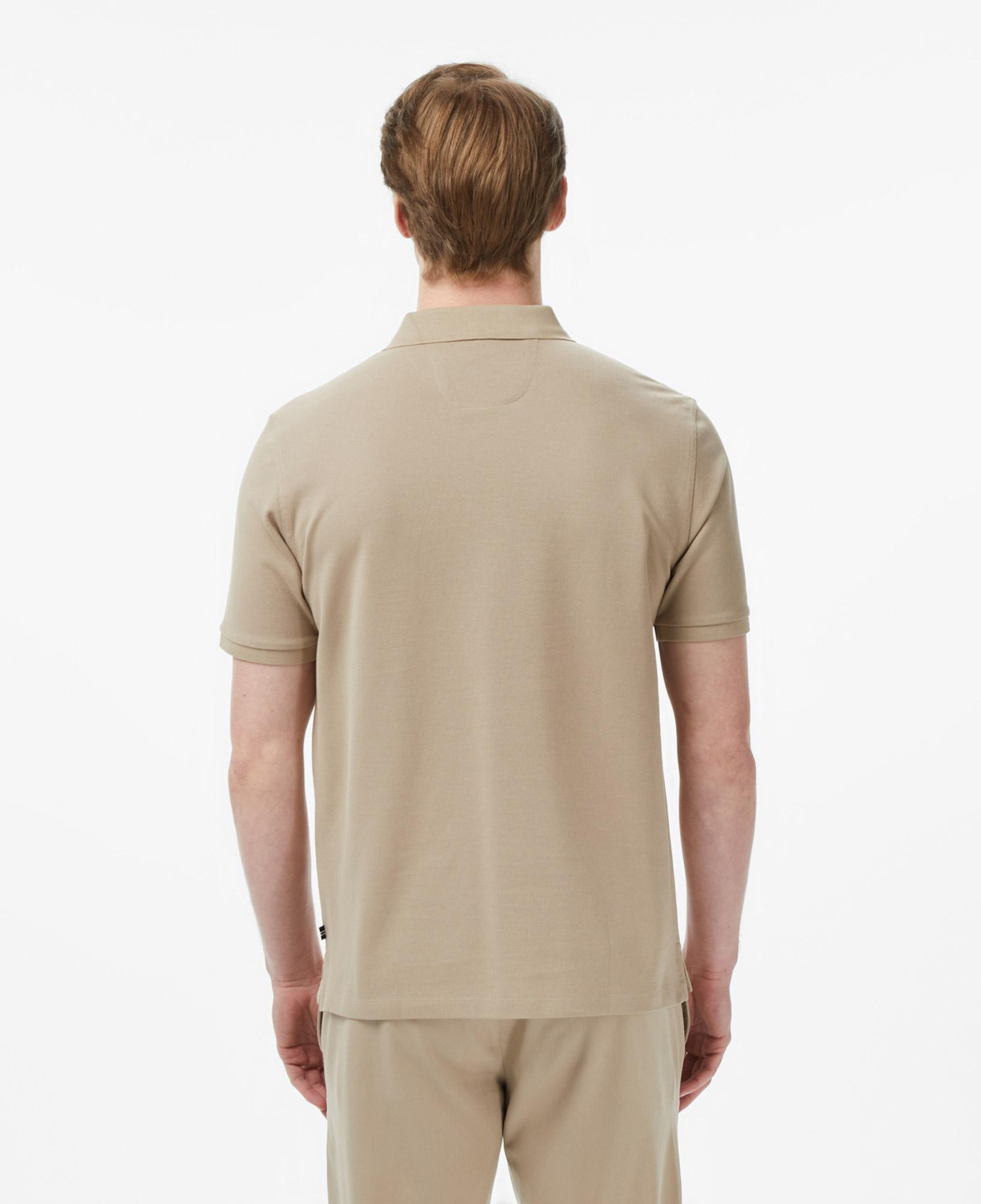 Nautica Erkek Bej Regular Fit Polo Yaka T-Shirt
