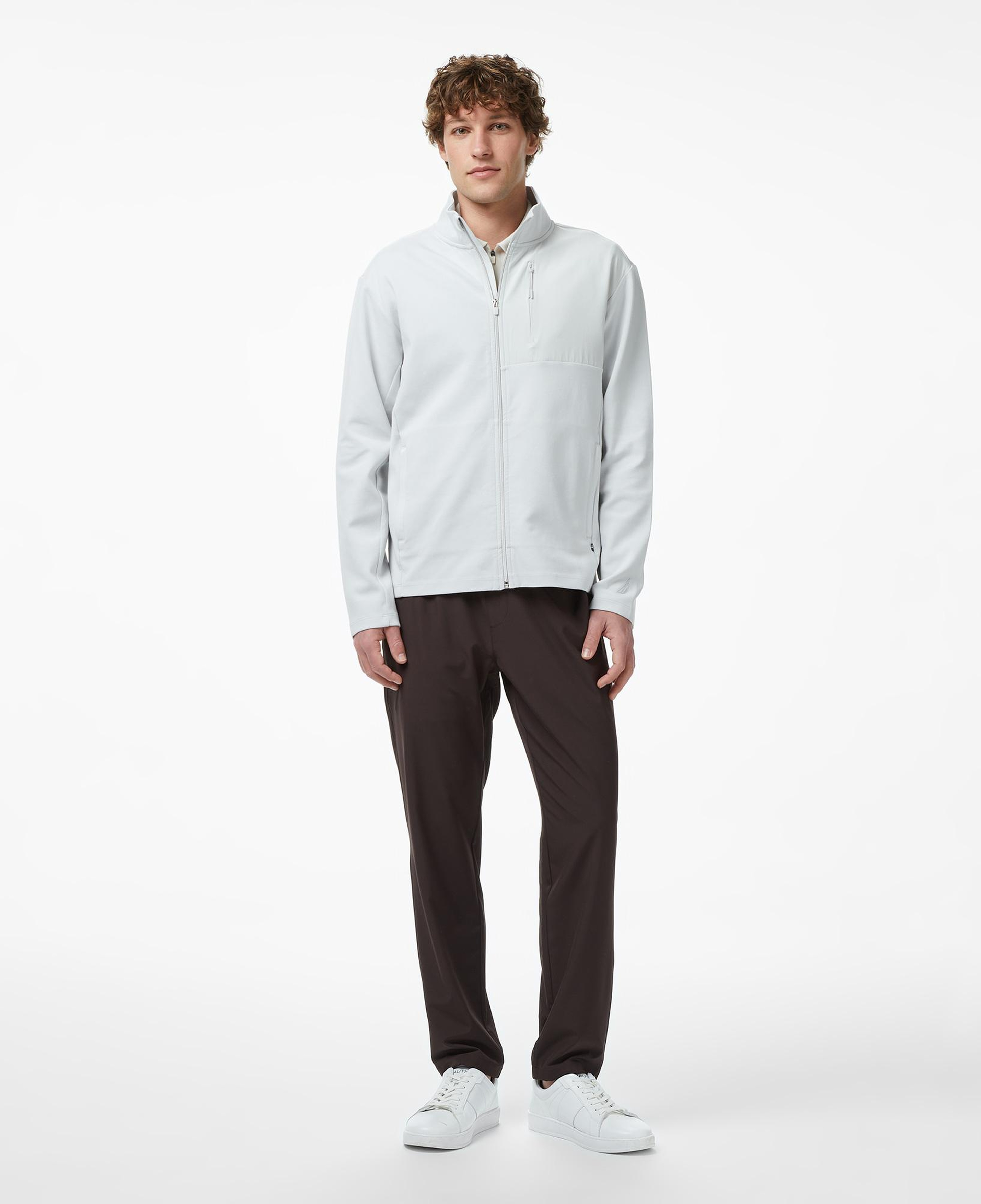 Nautica Erkek Gri Regular Fit Dik Yaka Sweatshirt