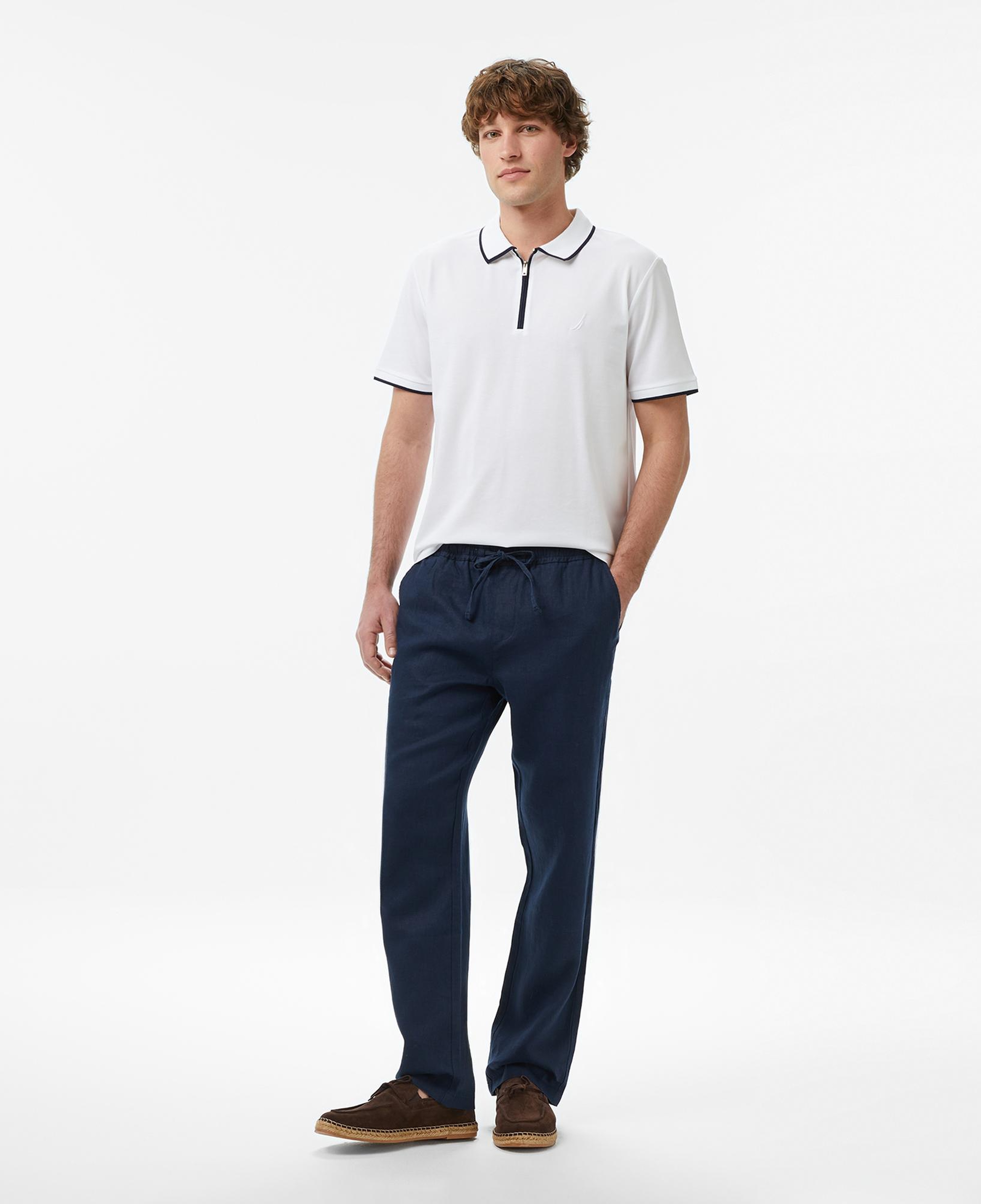 Nautica Erkek Beyaz Regular Fit Polo Yaka T-Shirt