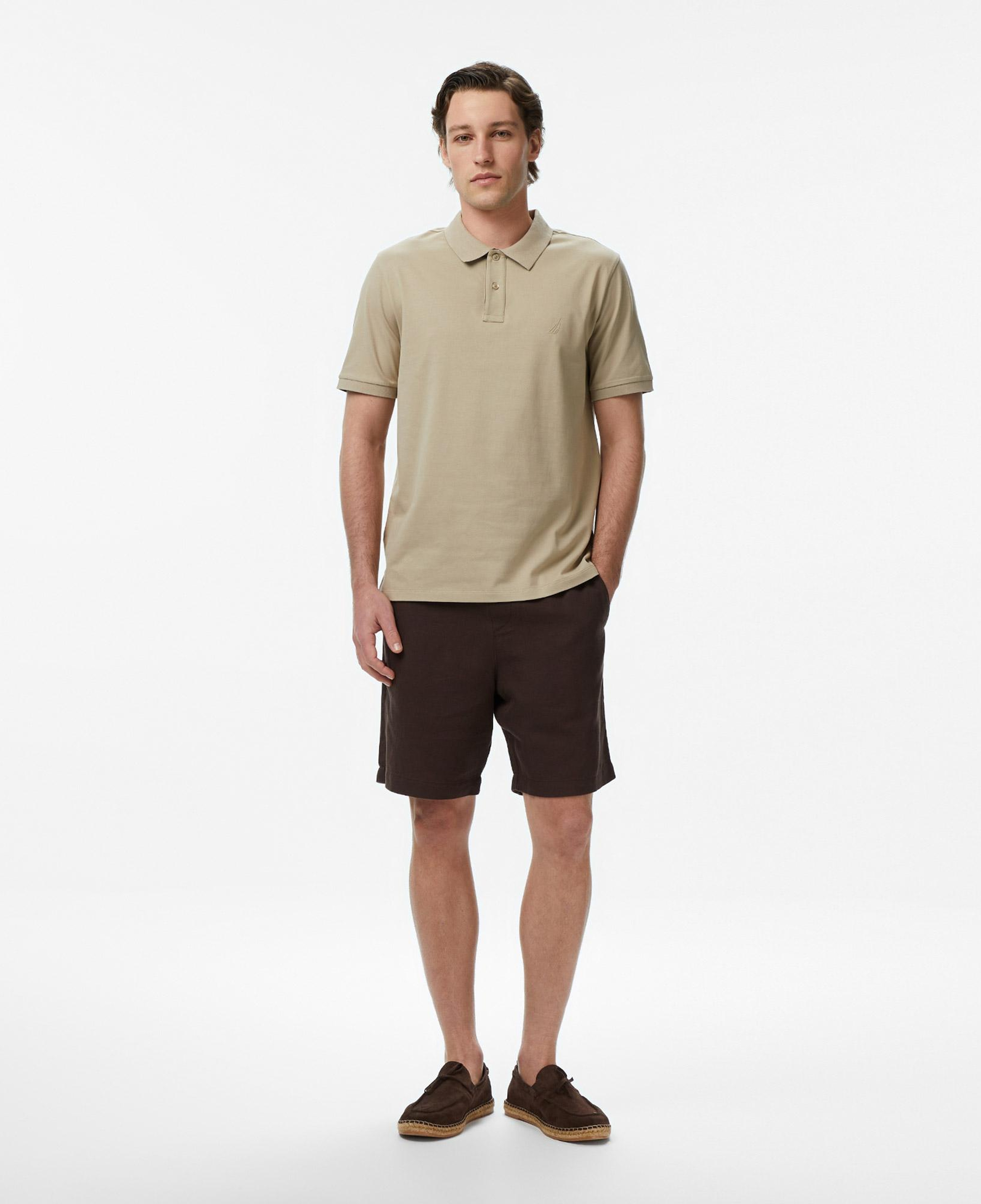Nautica Erkek Bej Regular Fit Polo Yaka T-Shirt