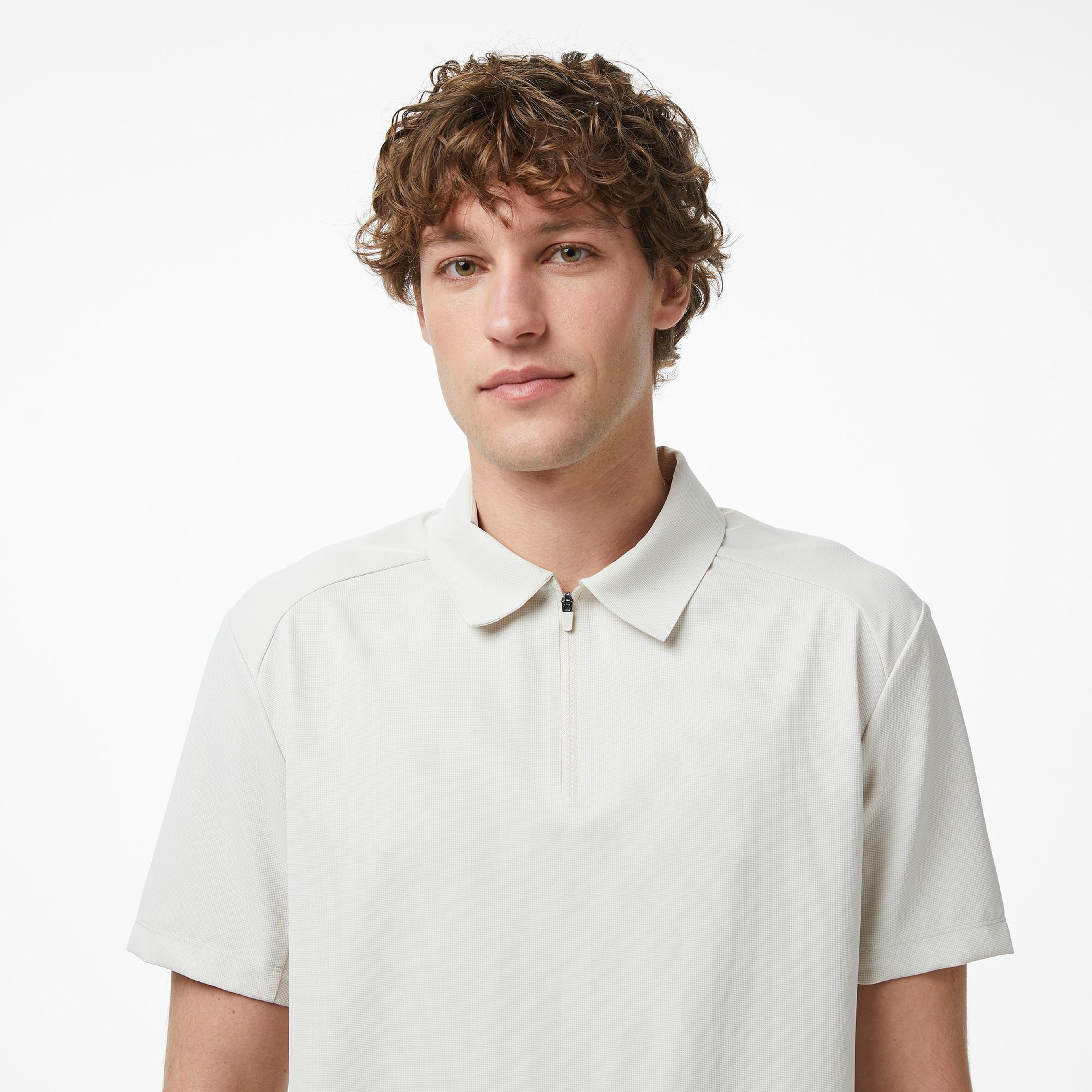 Nautica Erkek Krem Regular Fit Polo Yaka T-Shirt