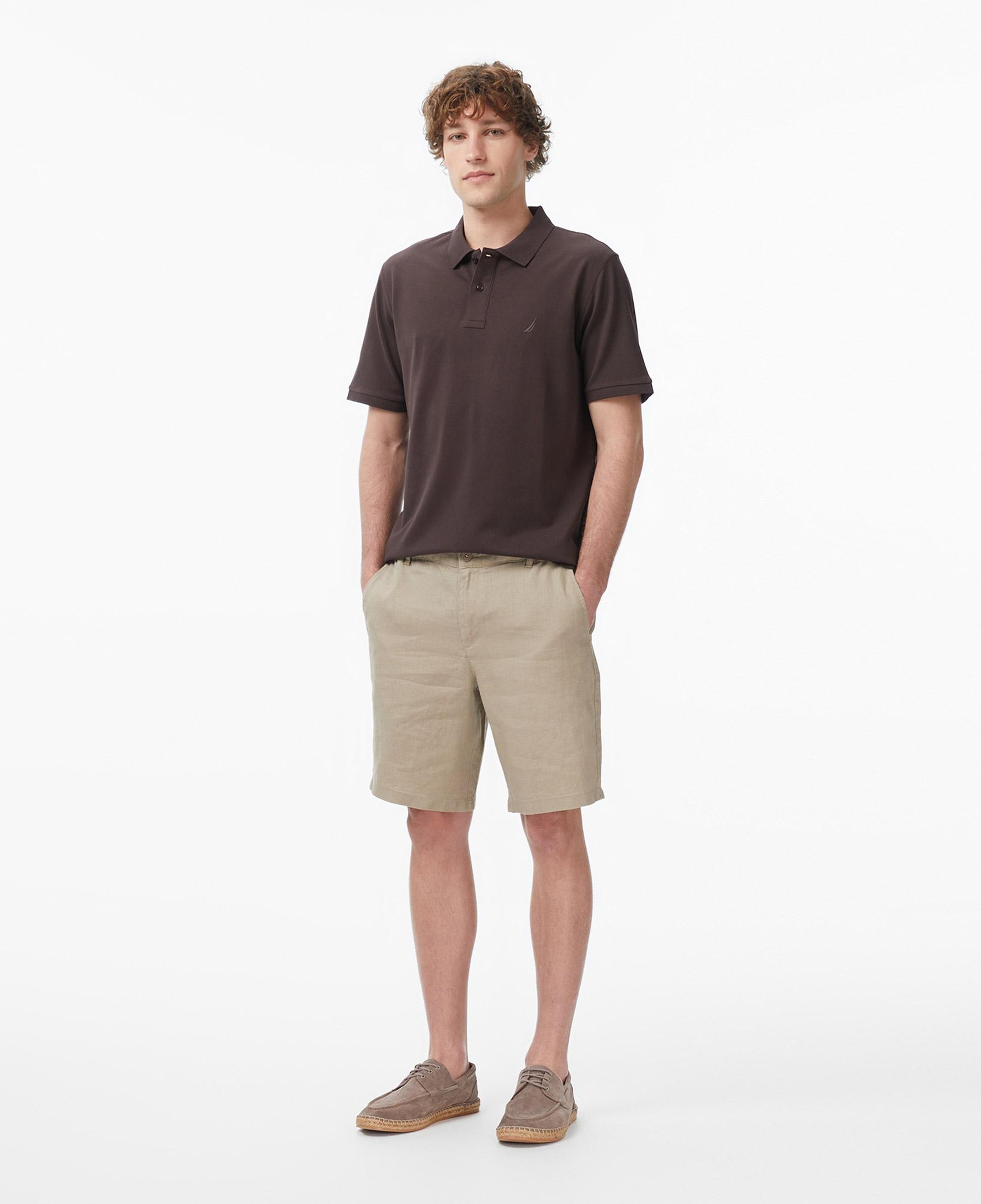Nautica Erkek Kahverengi Regular Fit Polo Yaka T-Shirt