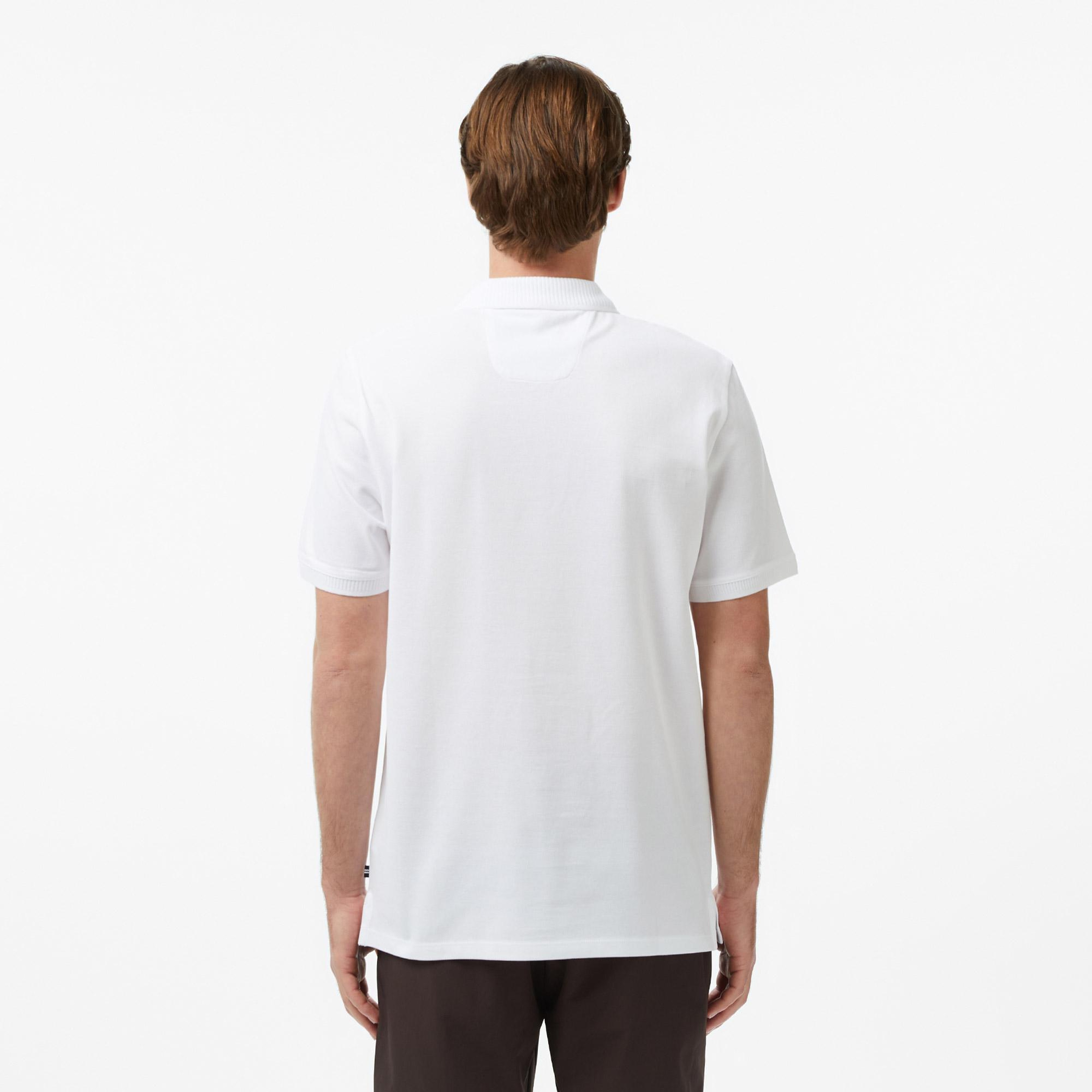 Nautica Erkek Beyaz Regular Fit Polo Yaka T-Shirt