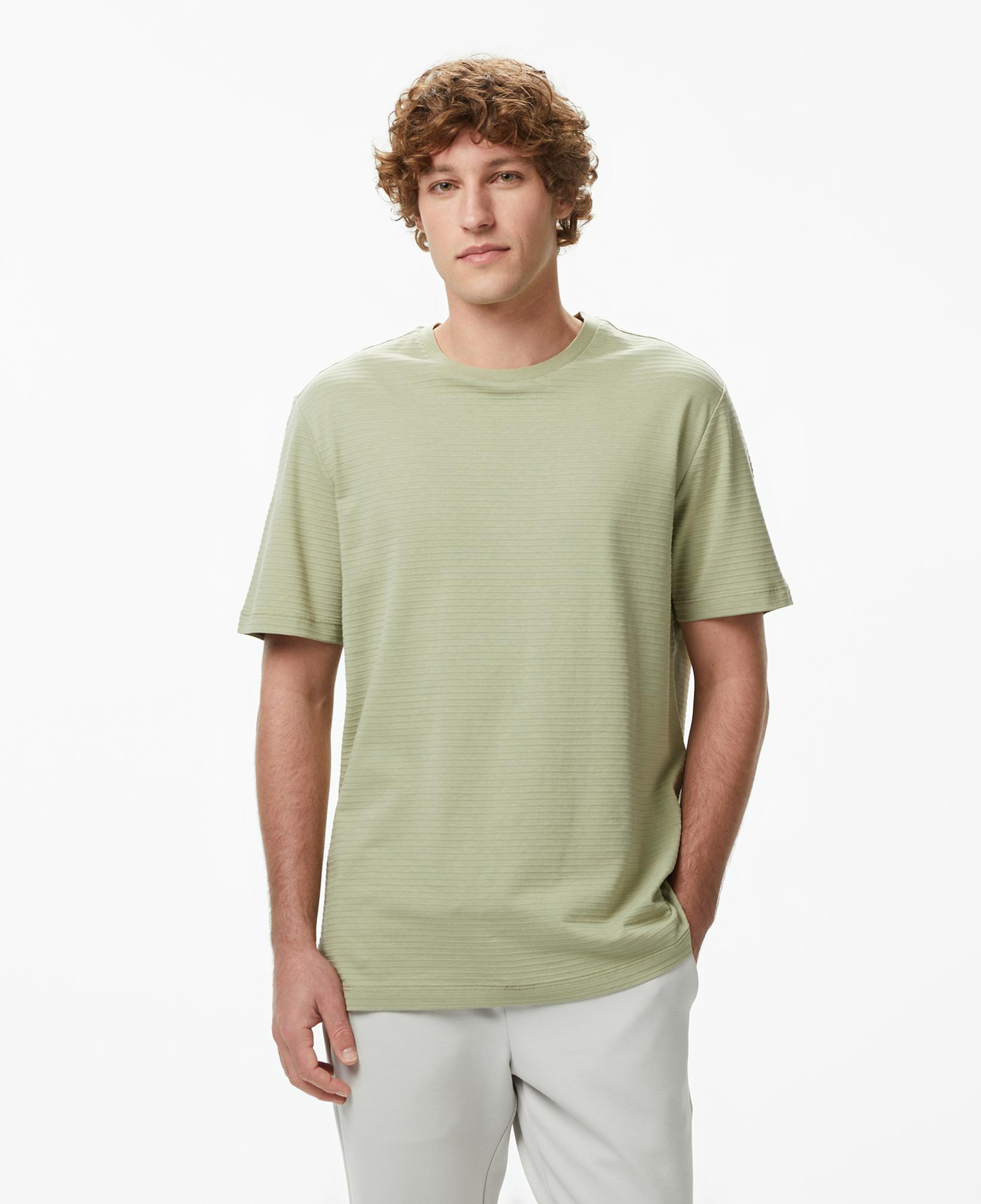 Nautica Erkek Yeşil Regular Fit Çizgili T-Shirt