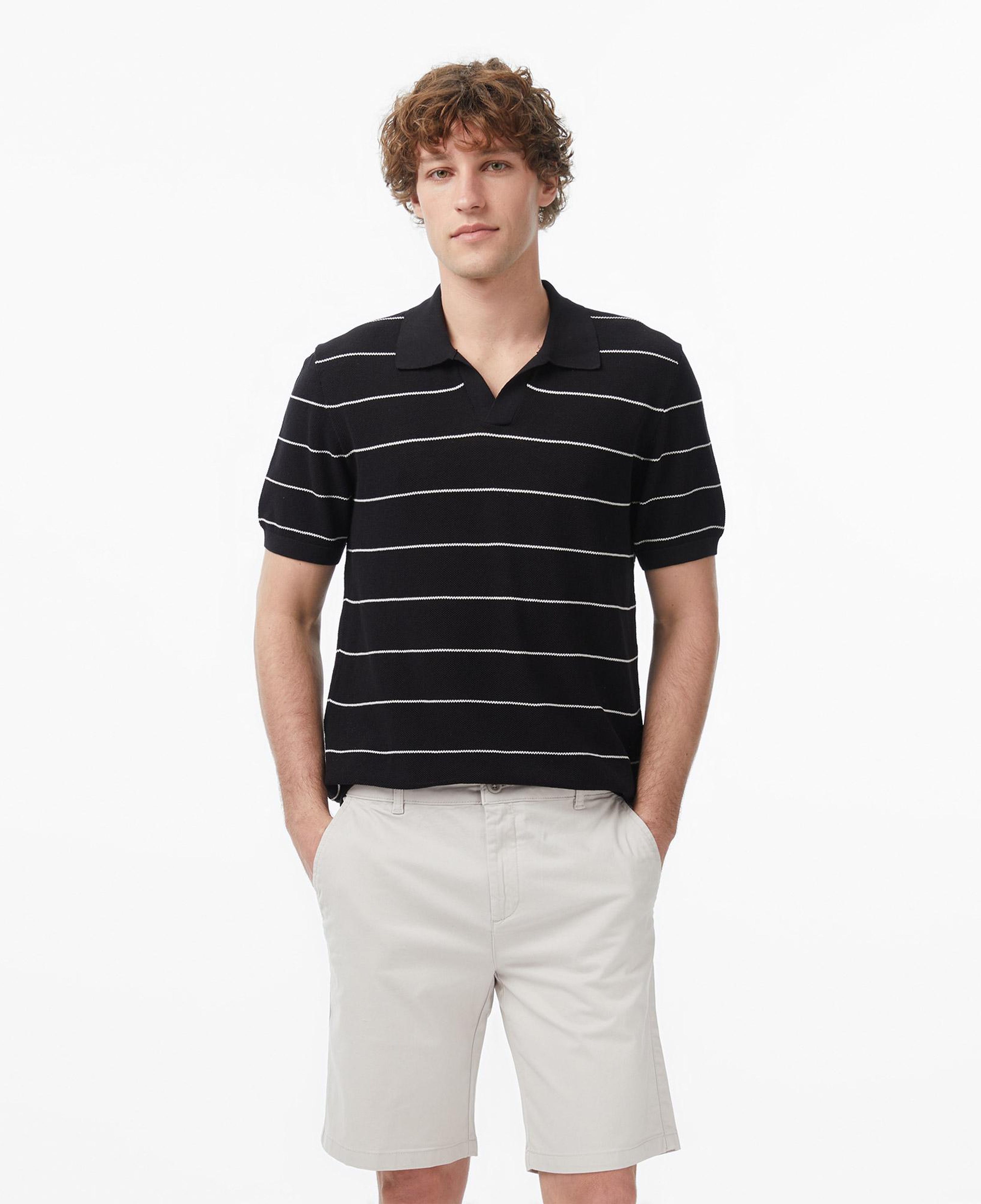 Nautica Erkek Siyah Regular Fit Uzun Kollu Çizgili Triko