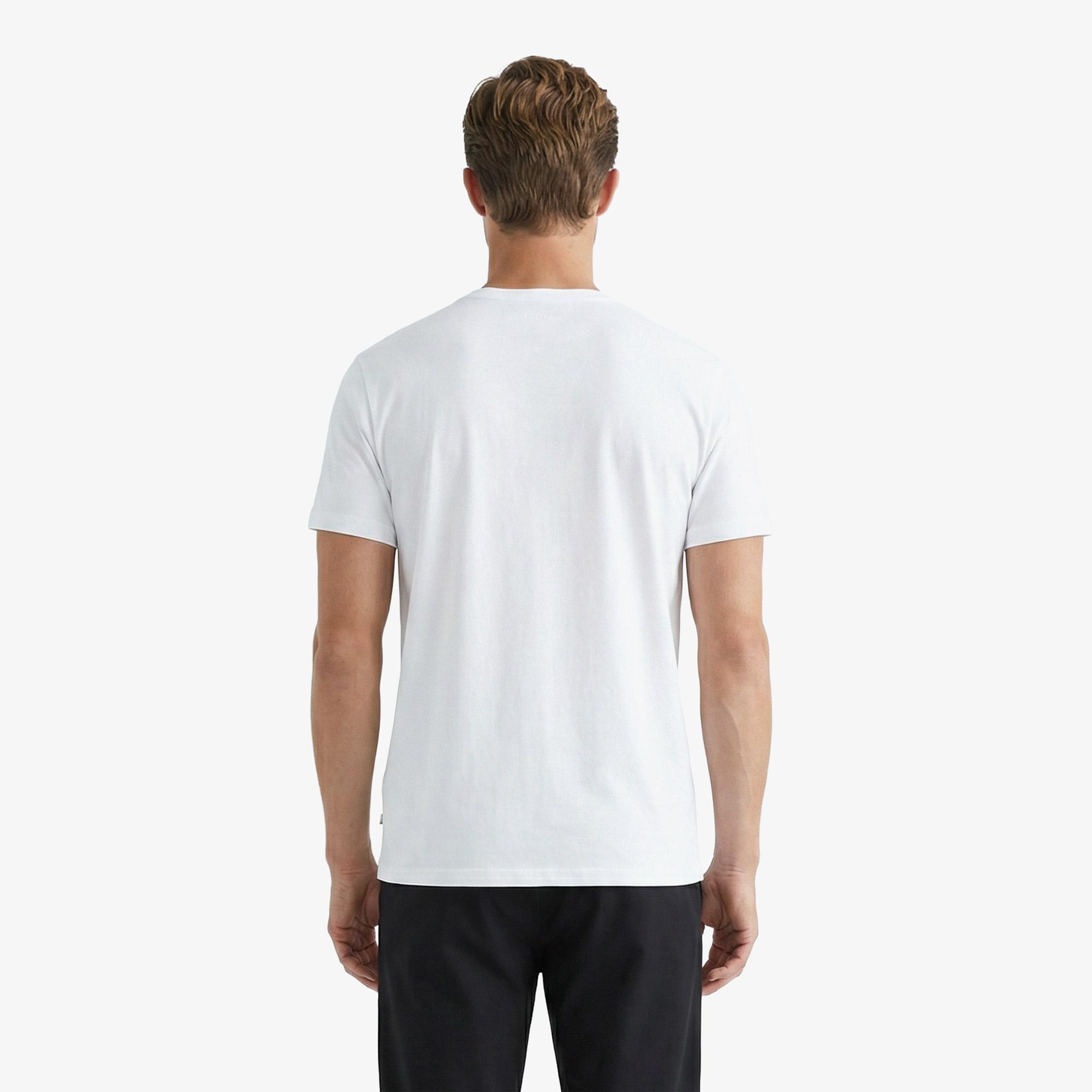 Nautica Erkek Beyaz Regular Fit T-Shirt