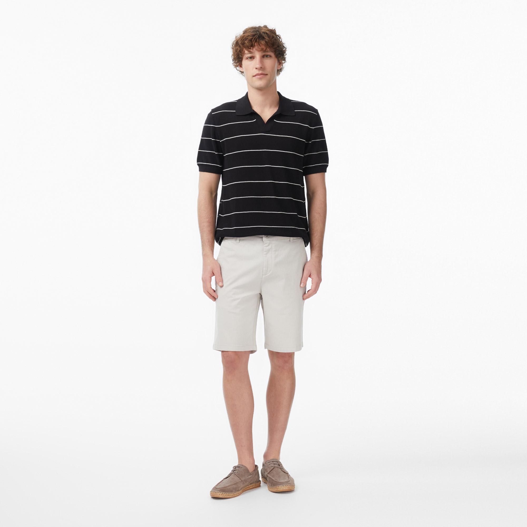 Nautica Erkek Gri Regular Fit Chino Şort
