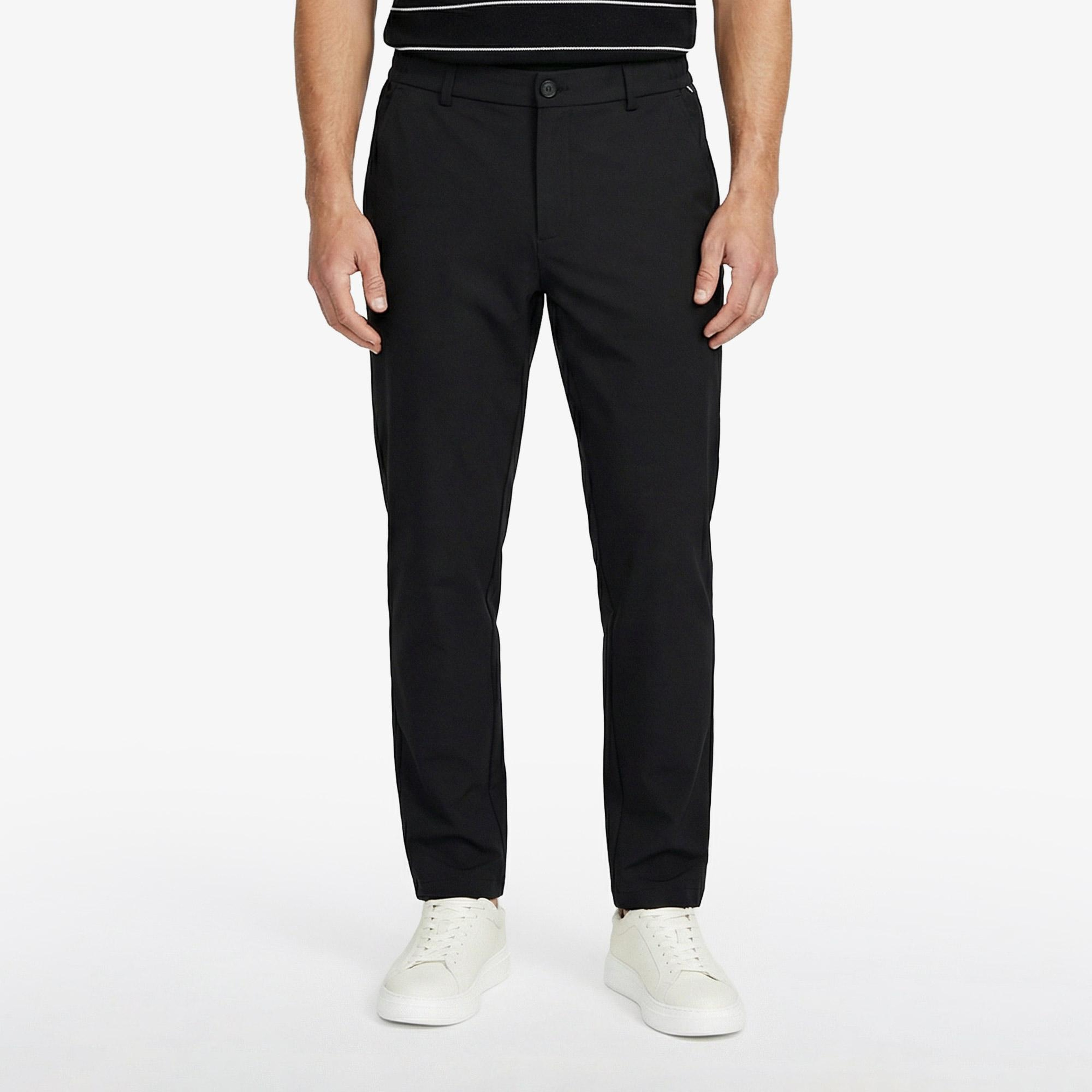 Nautica Erkek Siyah Slim Fit Su İtici Pantolon