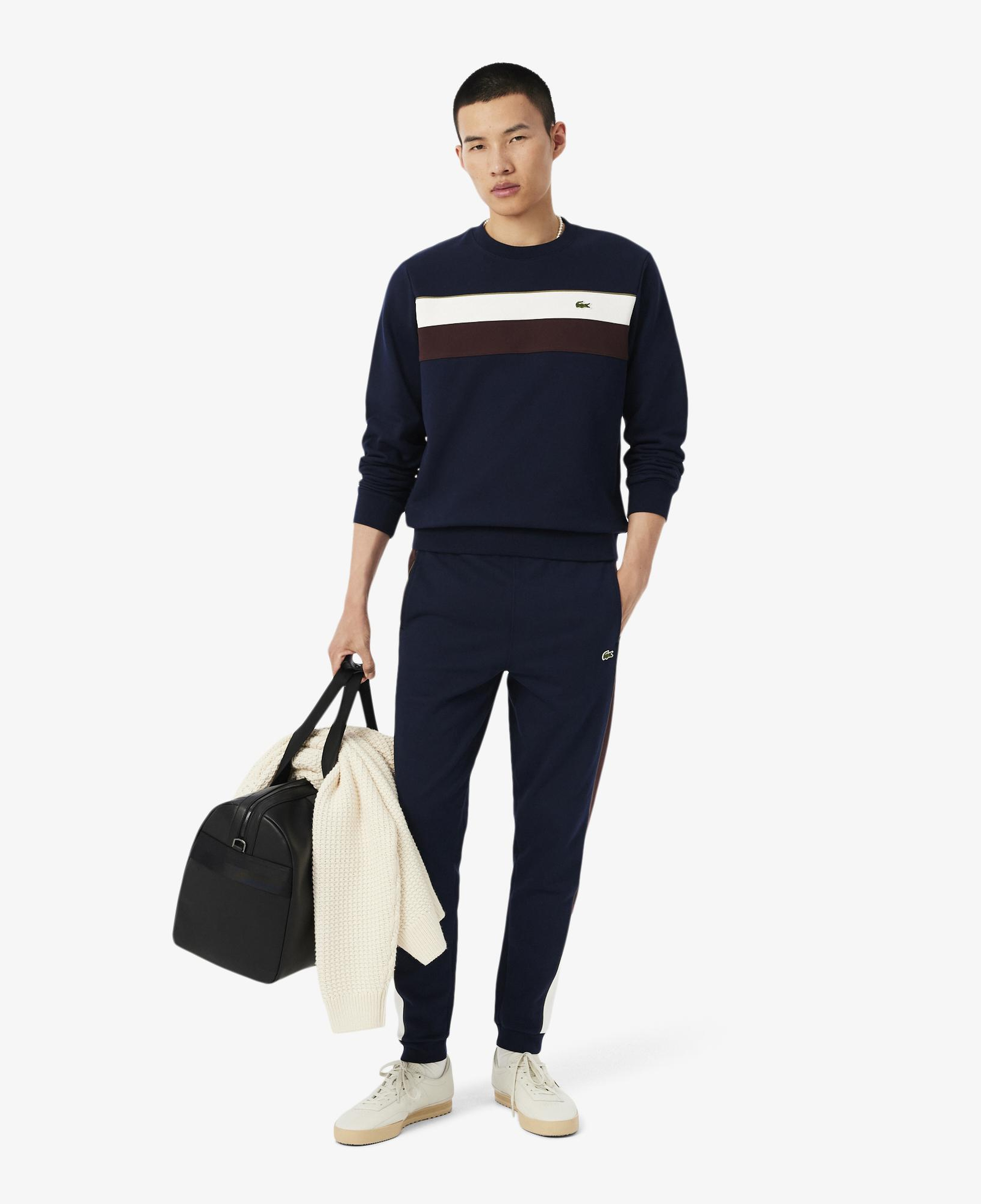 Lacoste Erkek Tapered Fit Renk Bloklu Lacivert Eşofman Altı