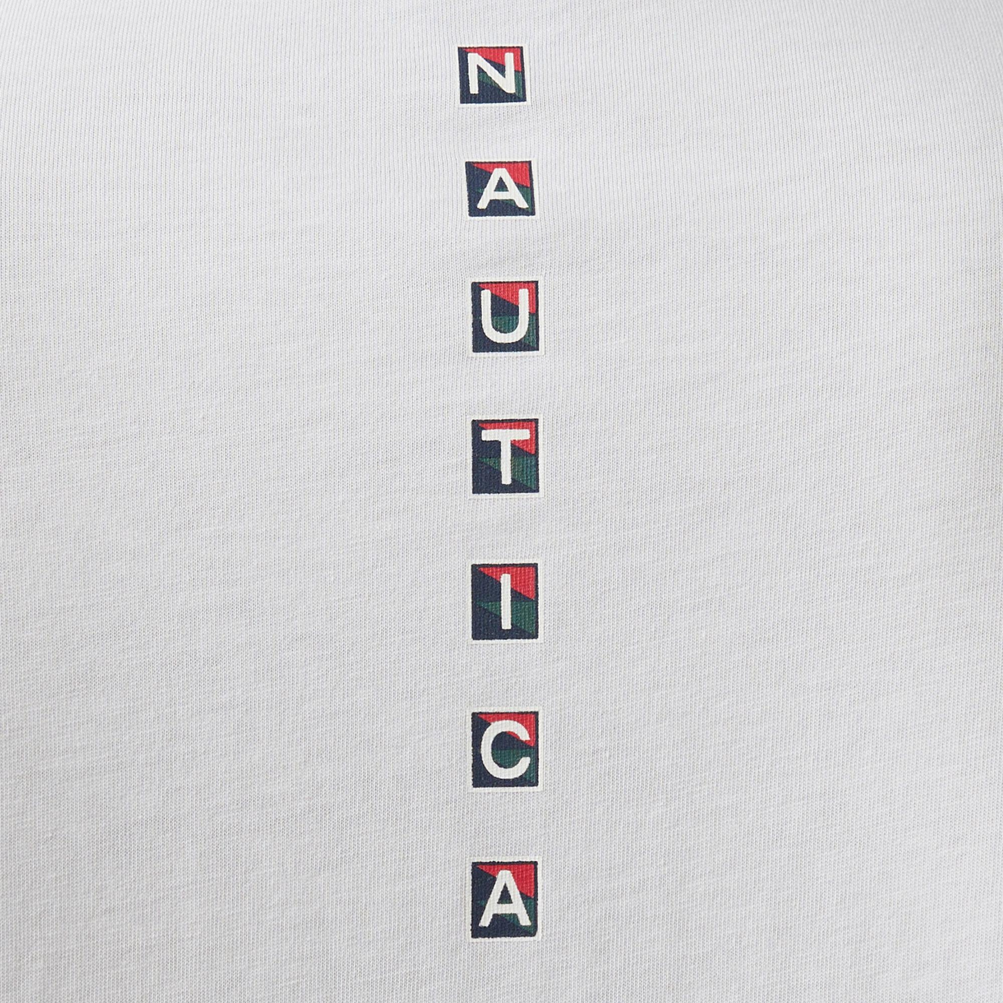 Nautica Erkek Beyaz Regular Fit T-Shirt