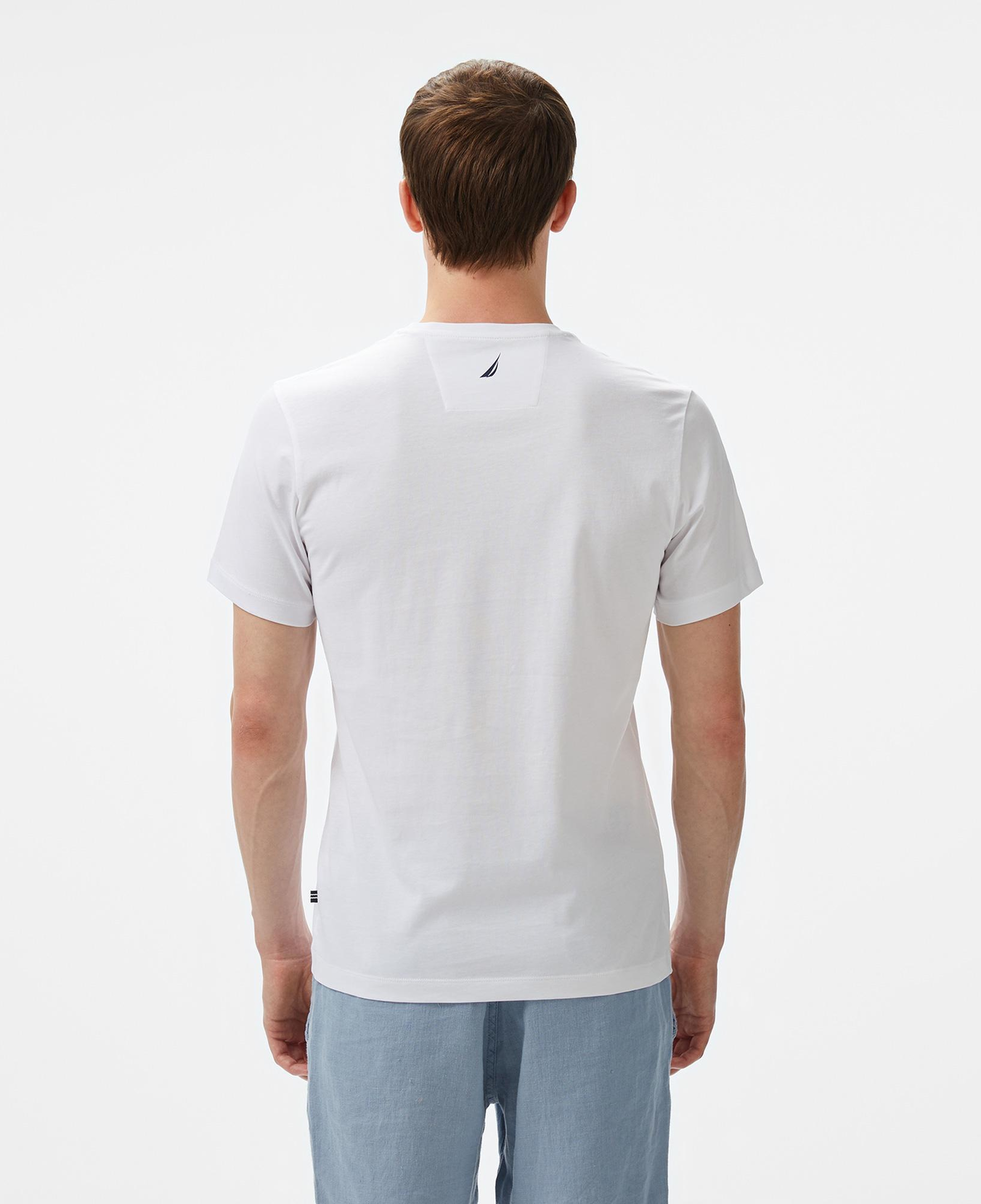 Nautica Erkek Beyaz Regular Fit T-Shirt