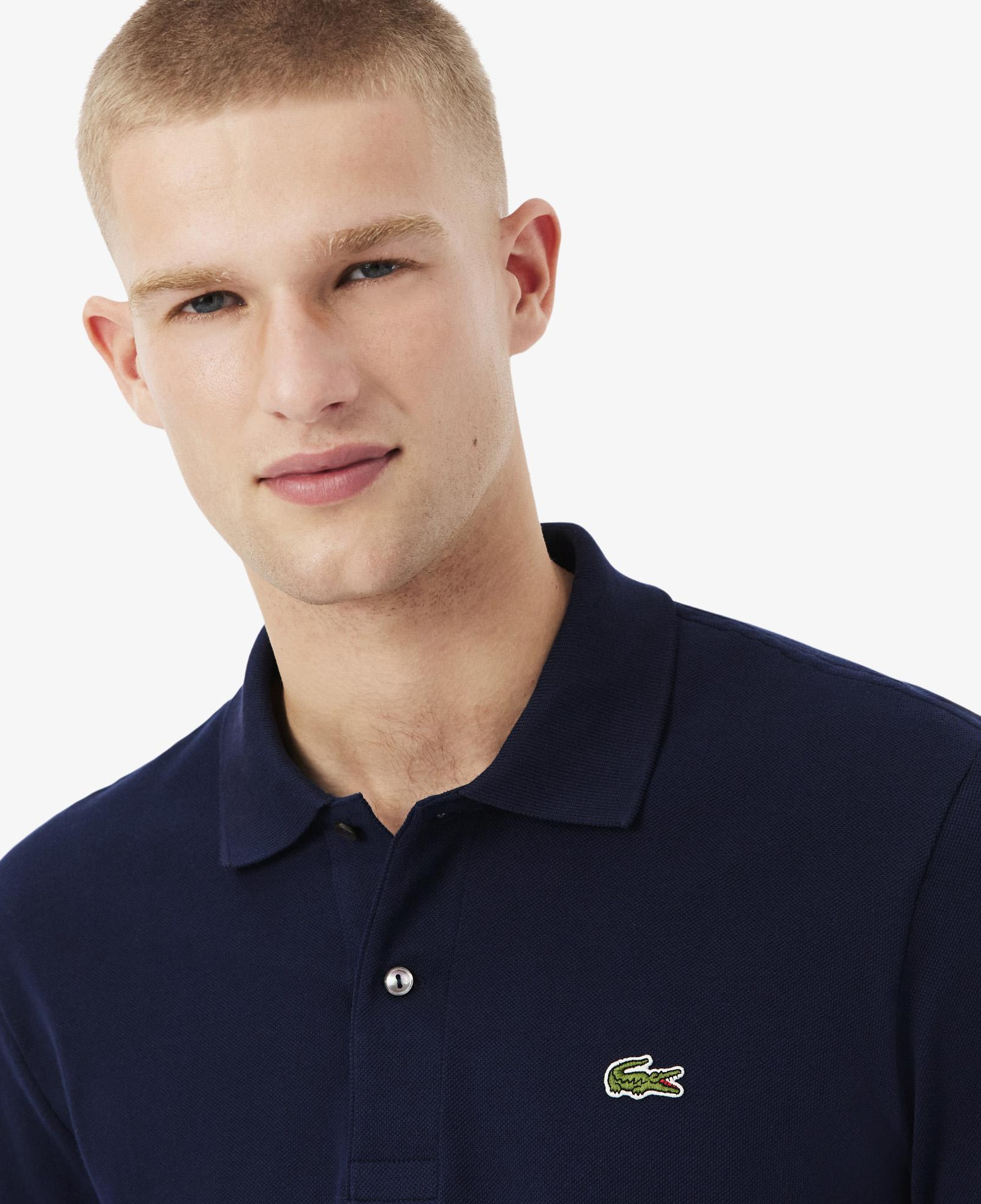 Lacoste Erkek Classic Fit Uzun Kollu Lacivert Polo