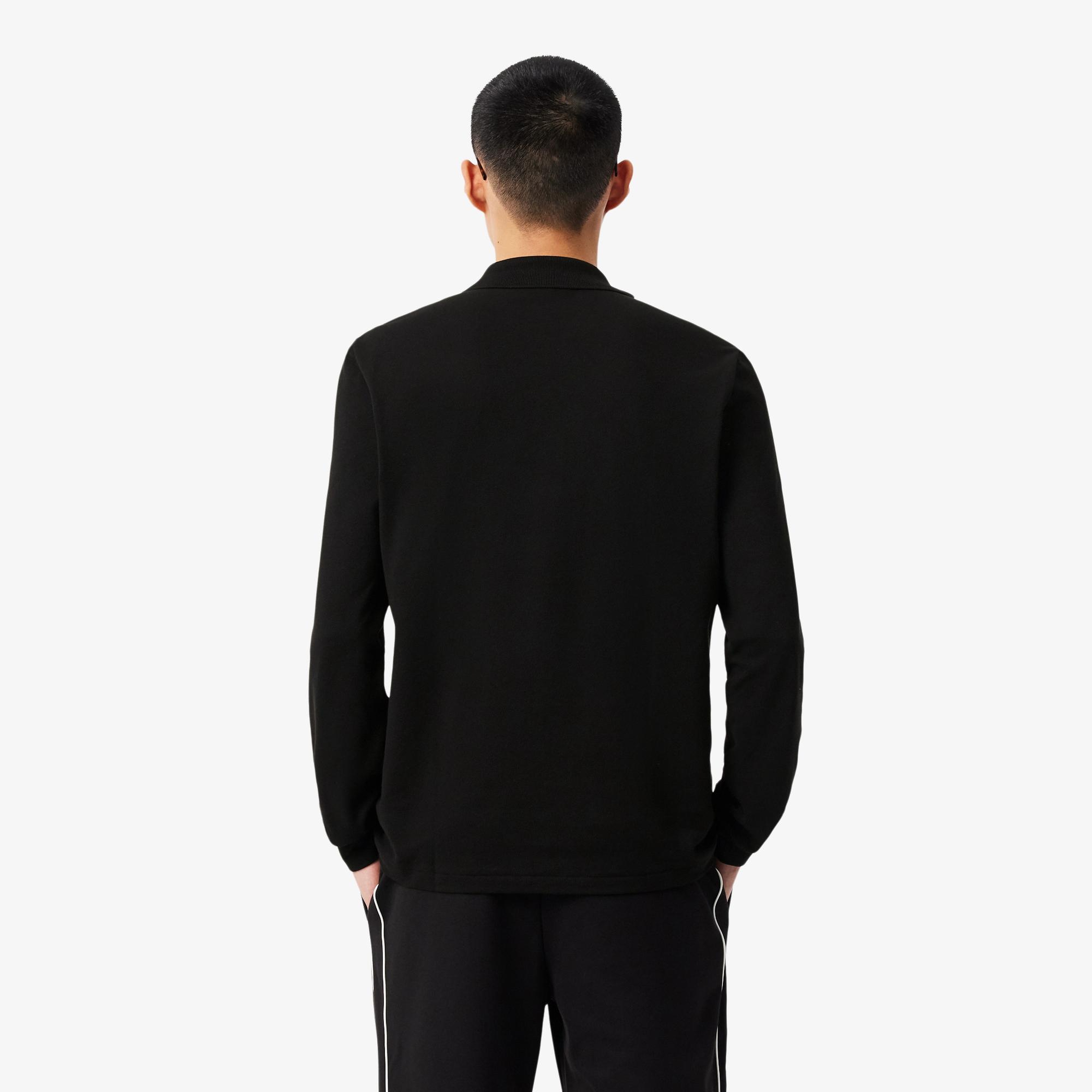 Lacoste Erkek Classic Fit Uzun Kollu Siyah Polo