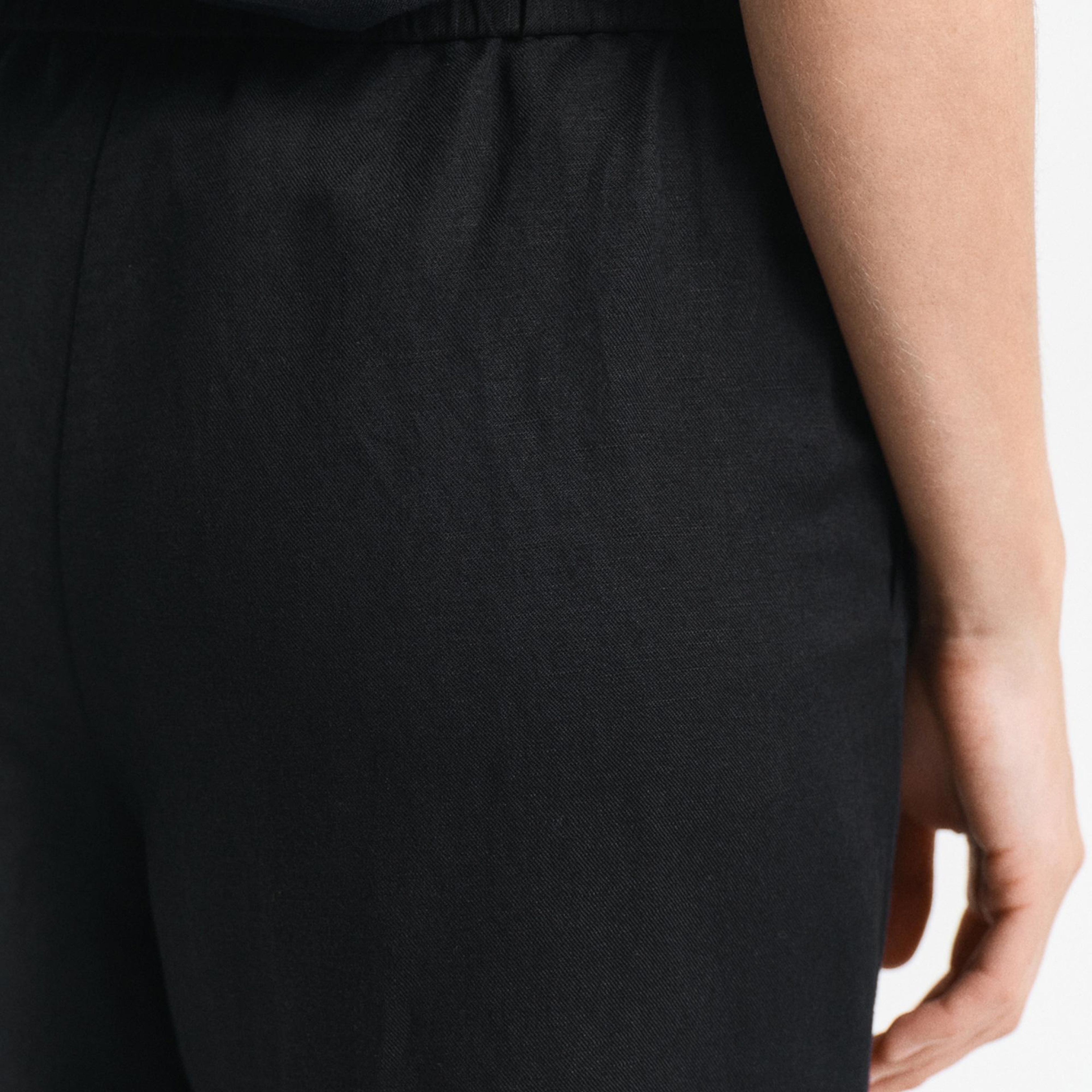 GANT Kadın Siyah Relaxed Fit Pantolon