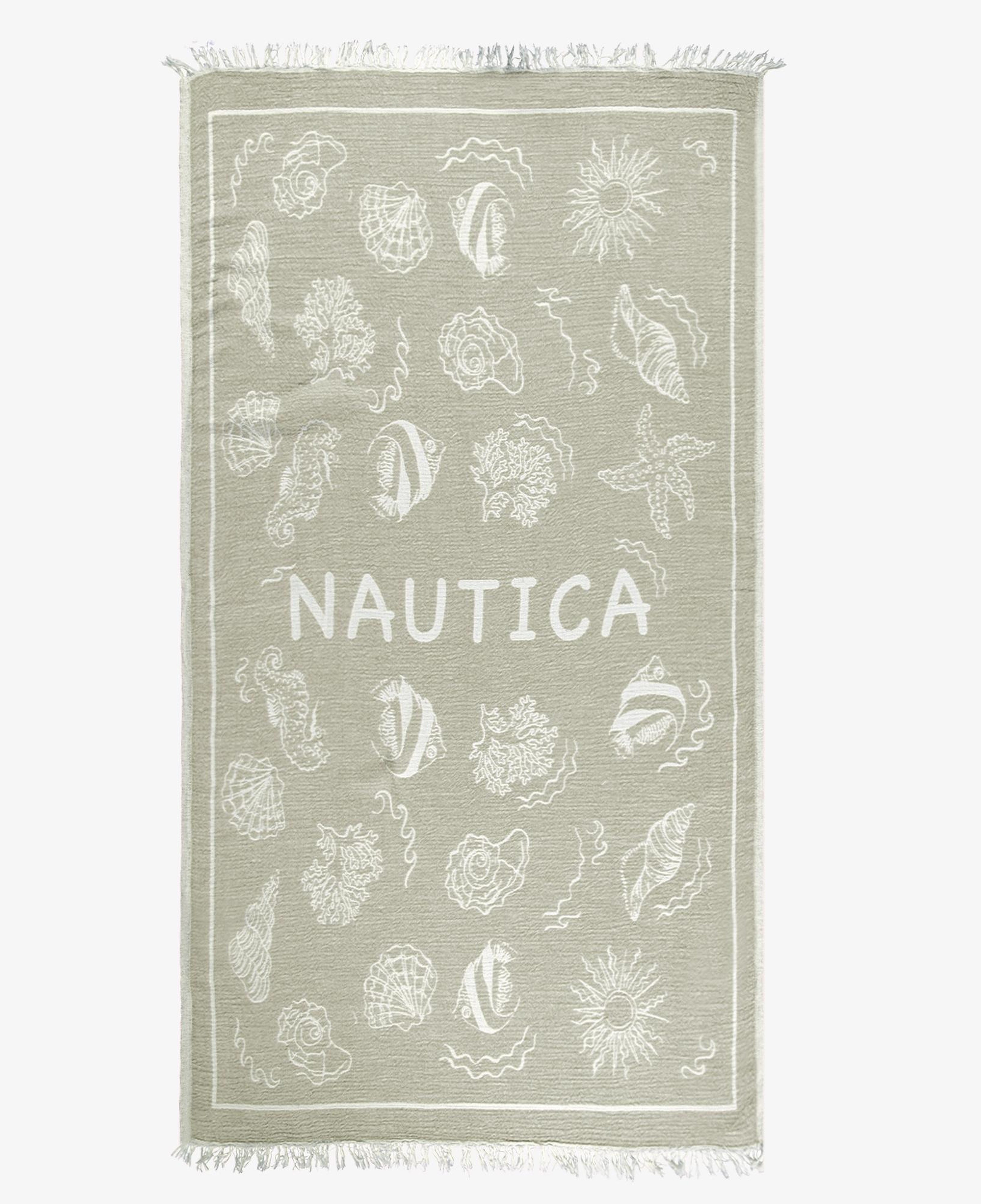 Nautica Unisex Yeşil Desenli Havlu