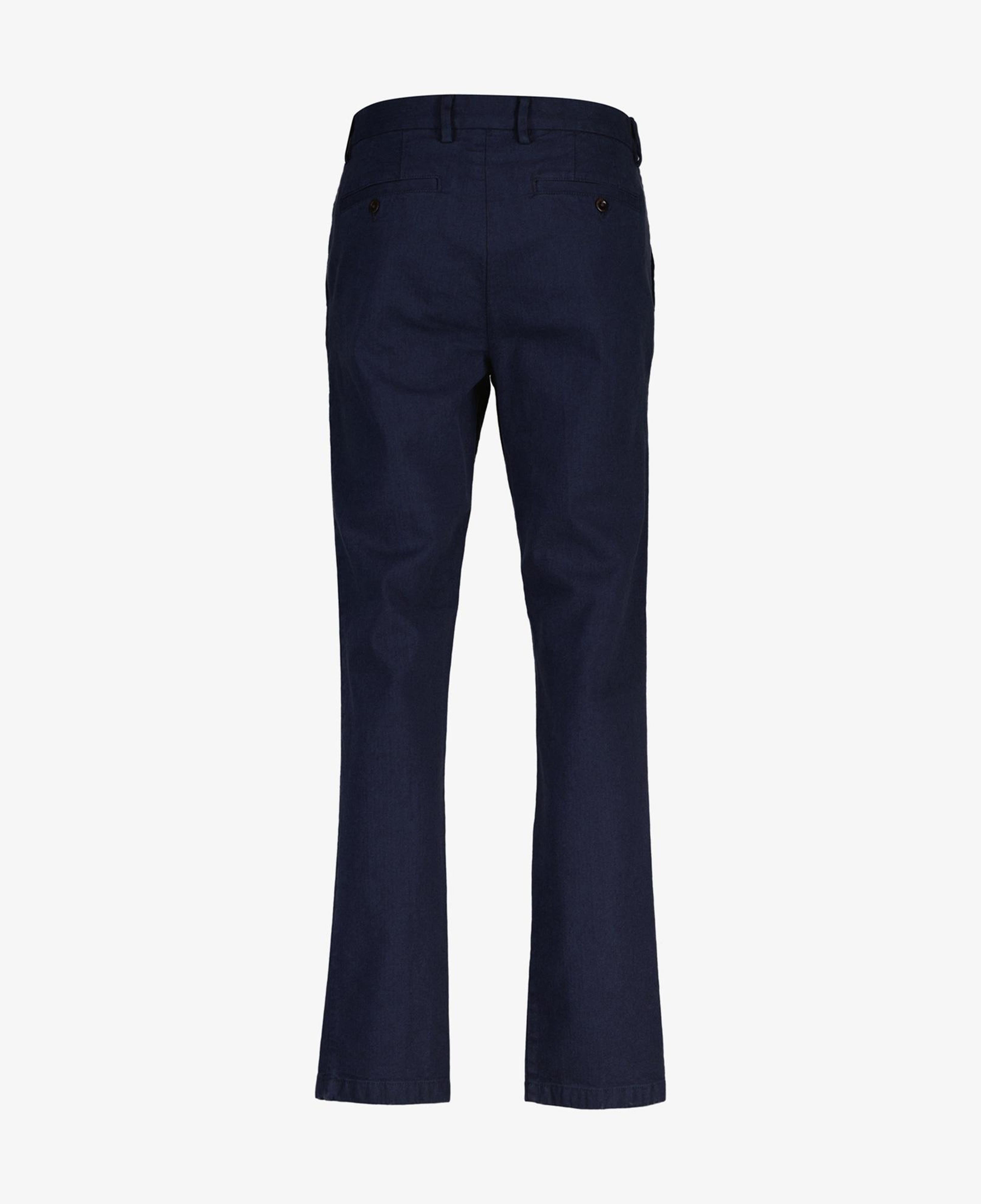 GANT Erkek Lacivert Slim Fit Casual Herringbone Pantolon