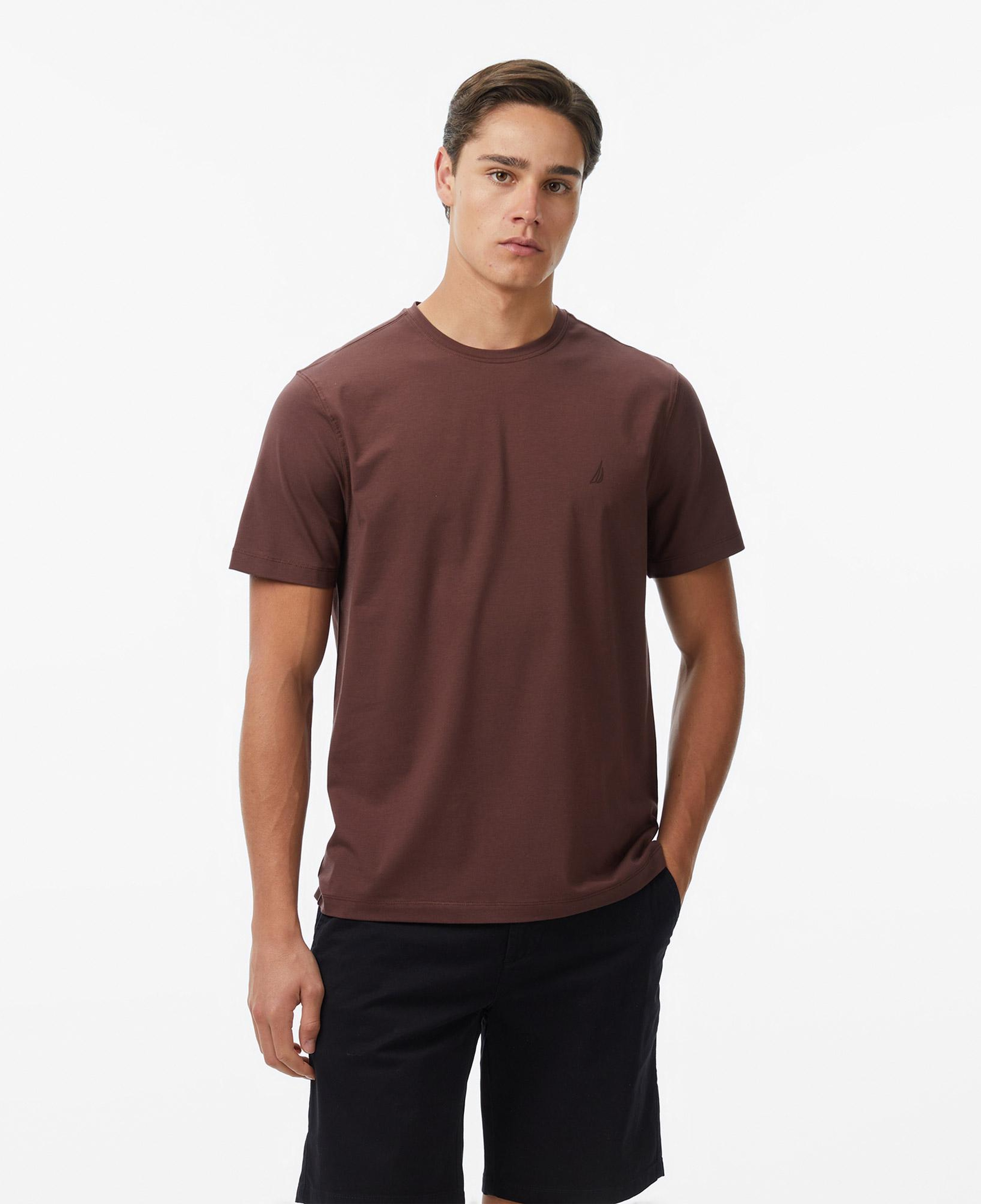 Nautica Erkek Kahverengi Regular Fit T-Shirt