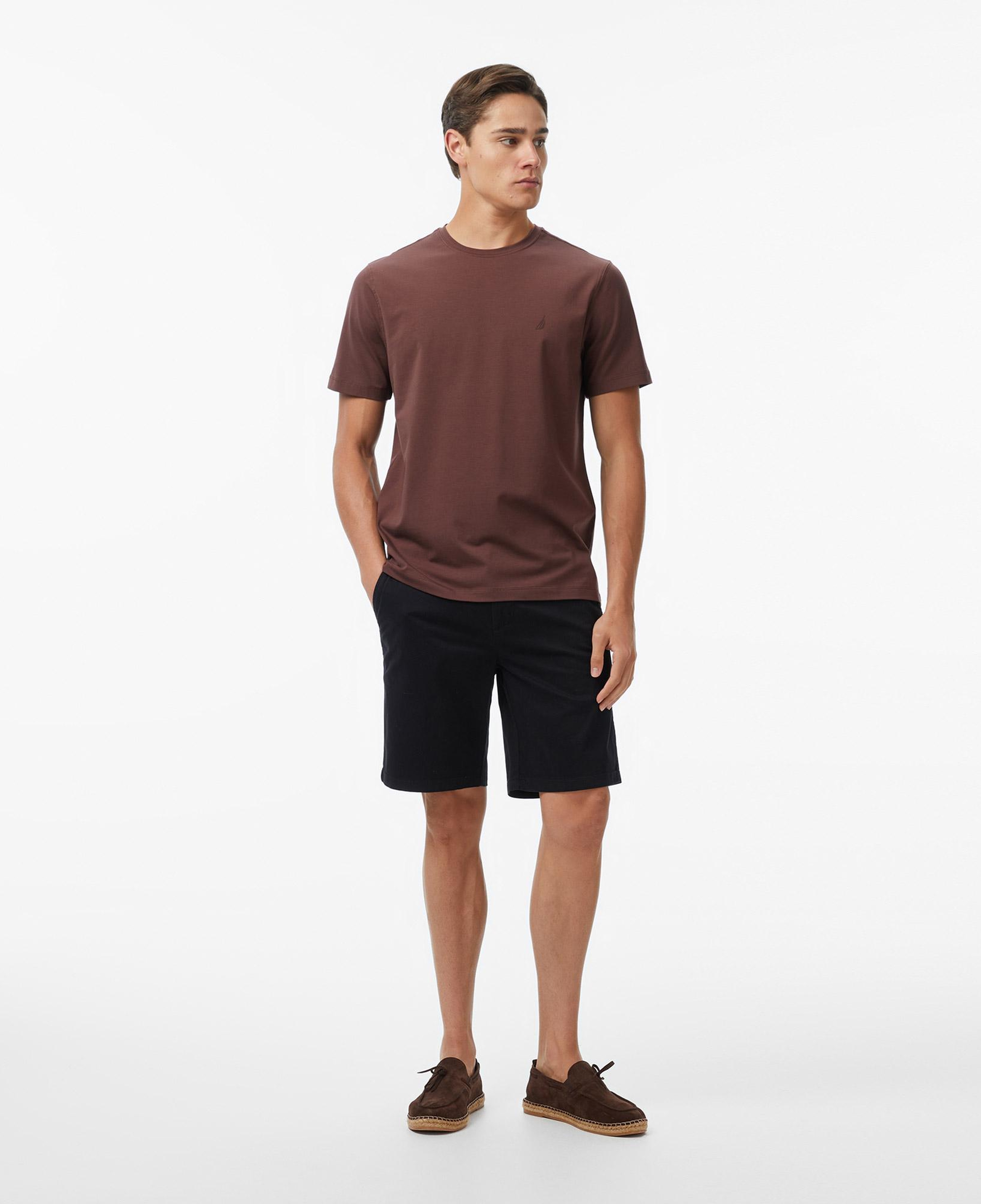 Nautica Erkek Kahverengi Regular Fit T-Shirt
