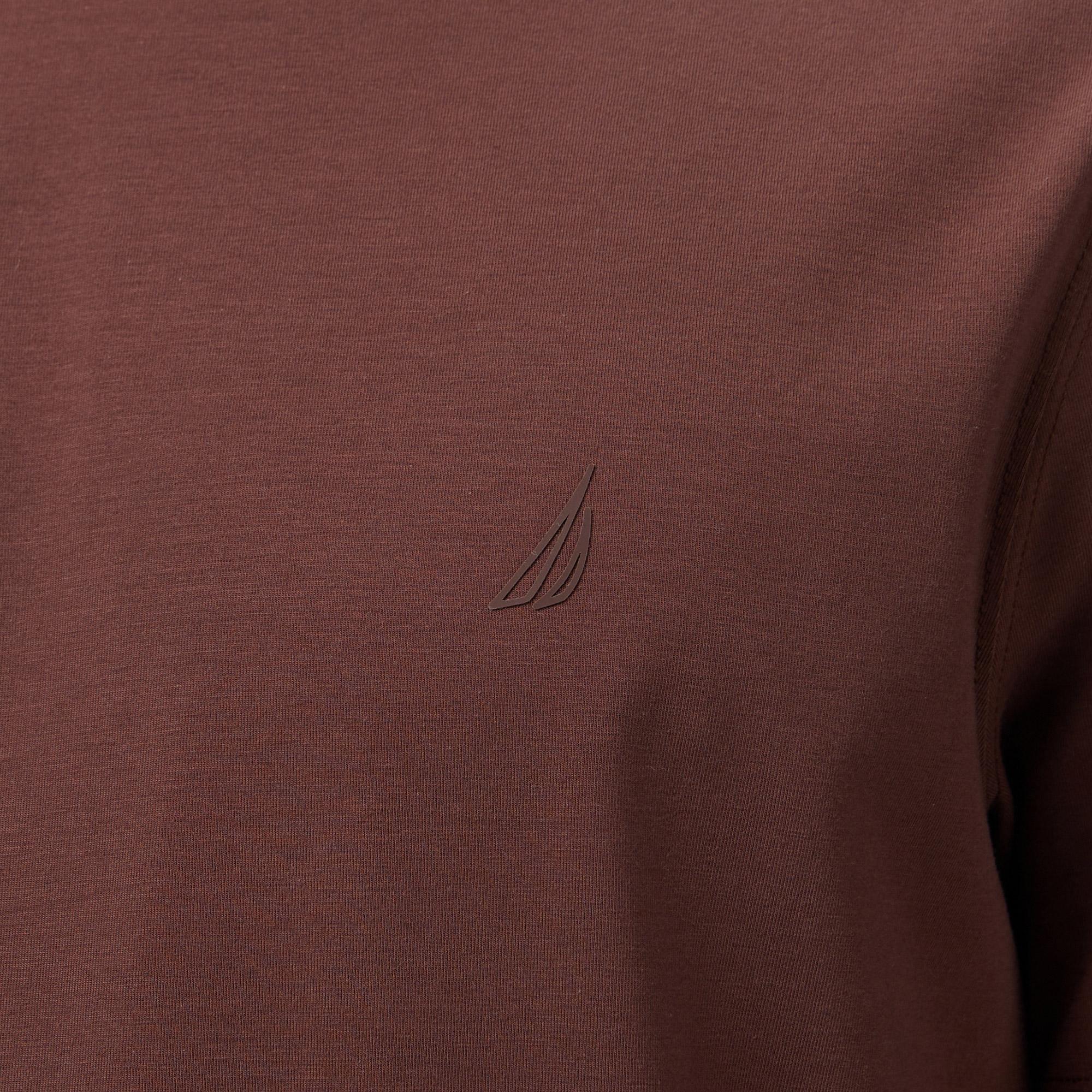 Nautica Erkek Kahverengi Regular Fit T-Shirt