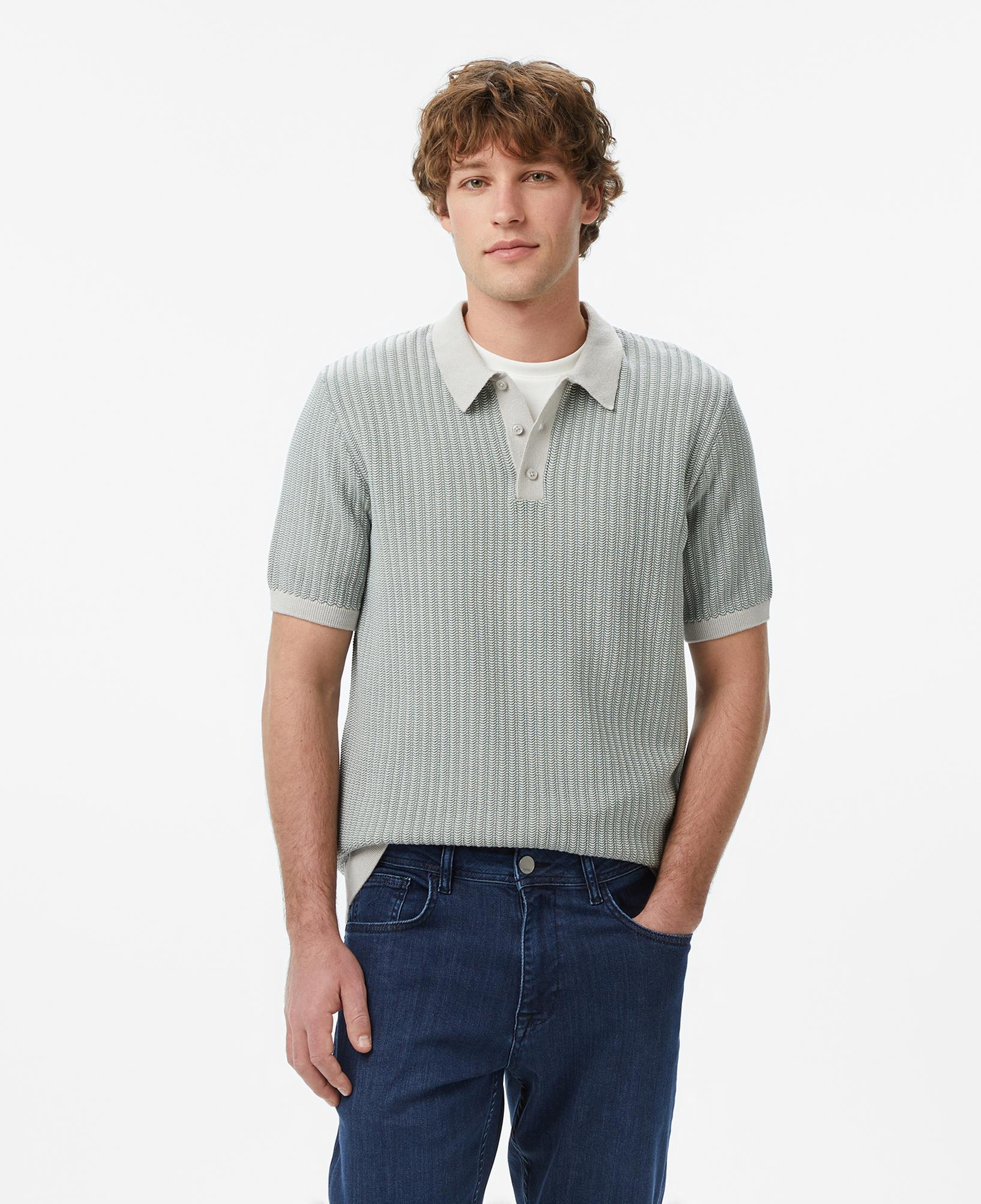 Nautica Erkek Gri Regular Fit Kısa Kollu Triko