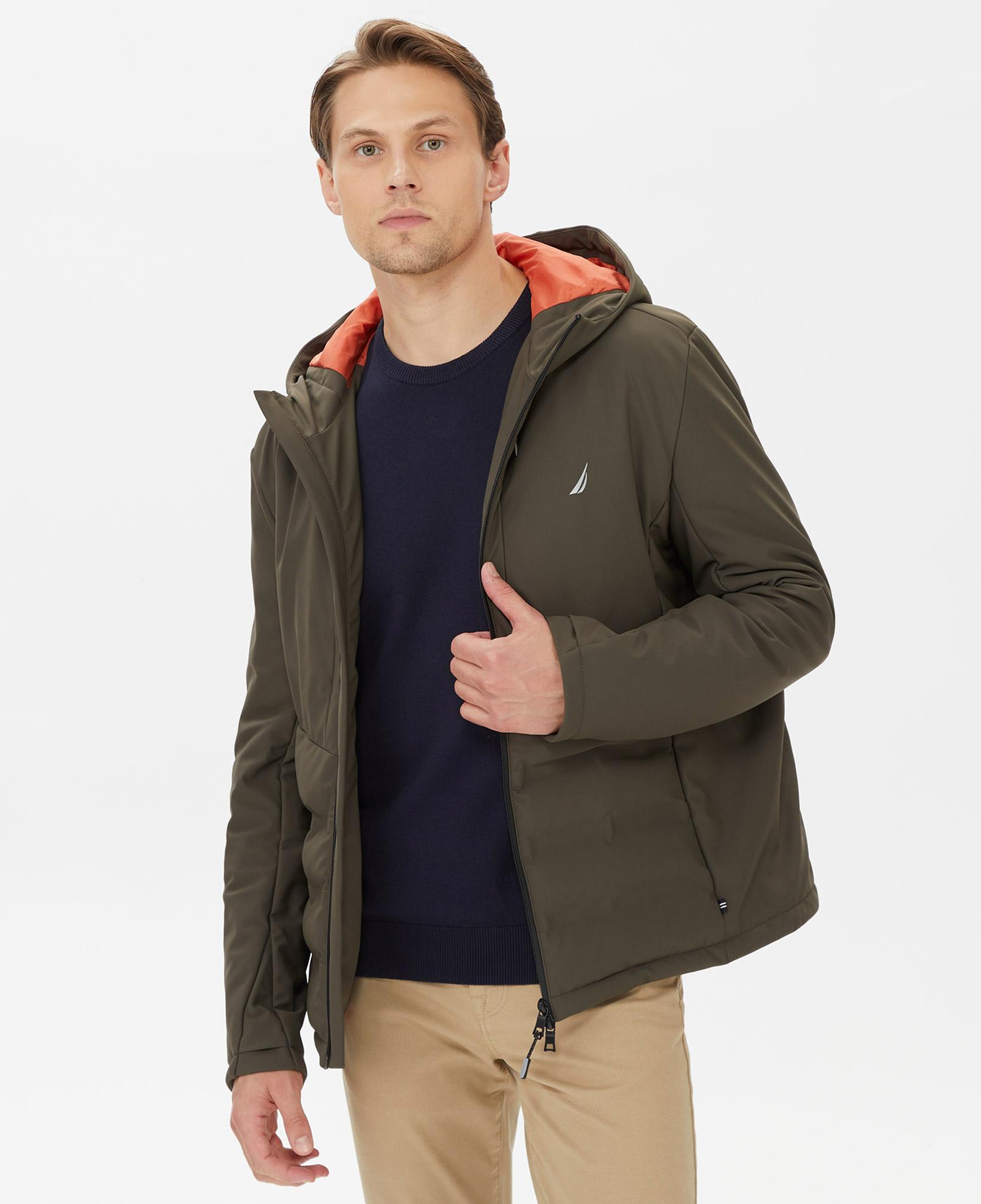 Nautica Erkek Yeşil Standart Fit Mont