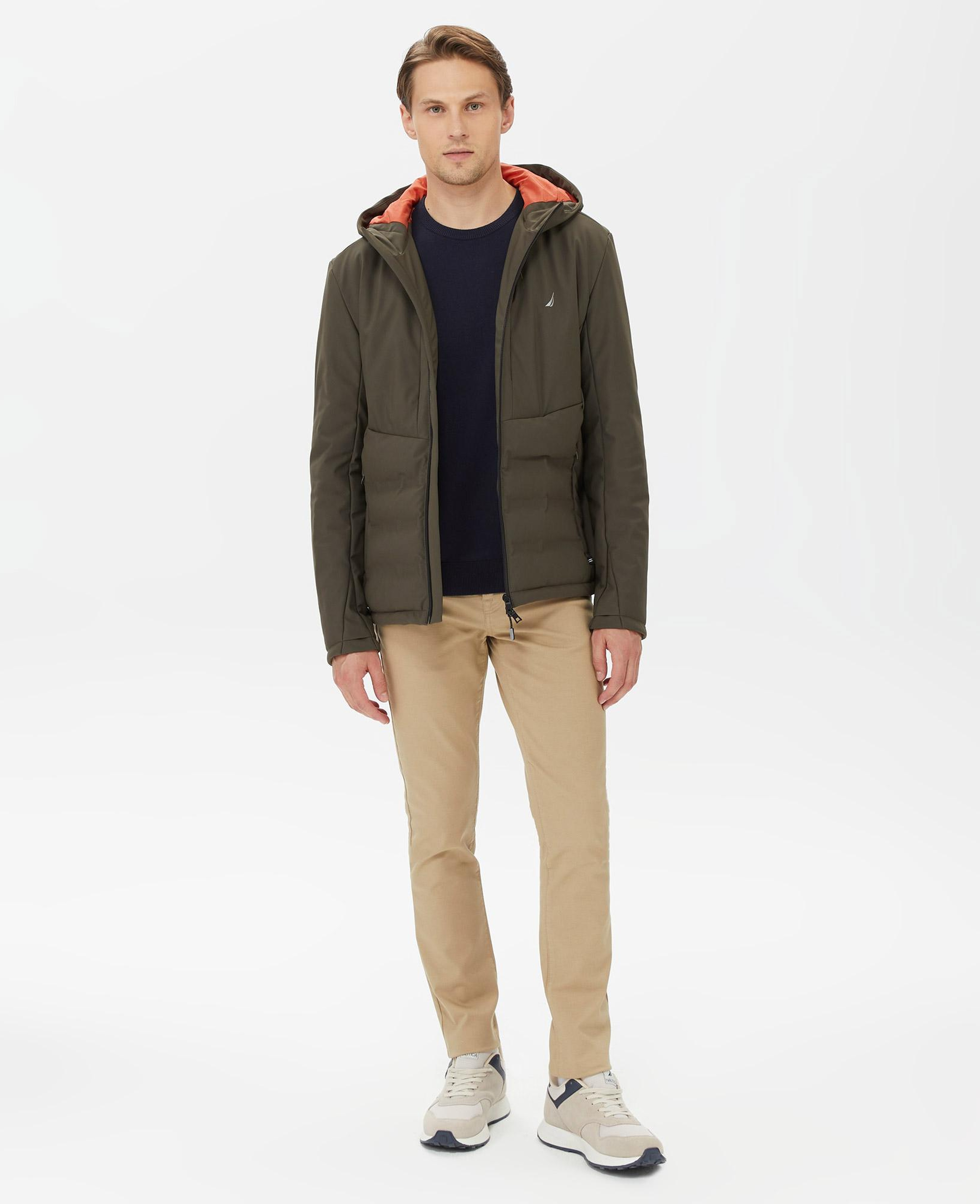 Nautica Erkek Yeşil Standart Fit Mont