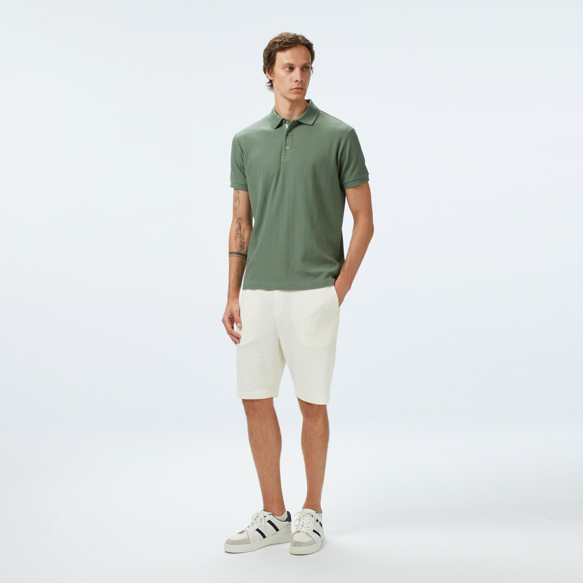 Nautica Erkek Krem Regular Fit Şort