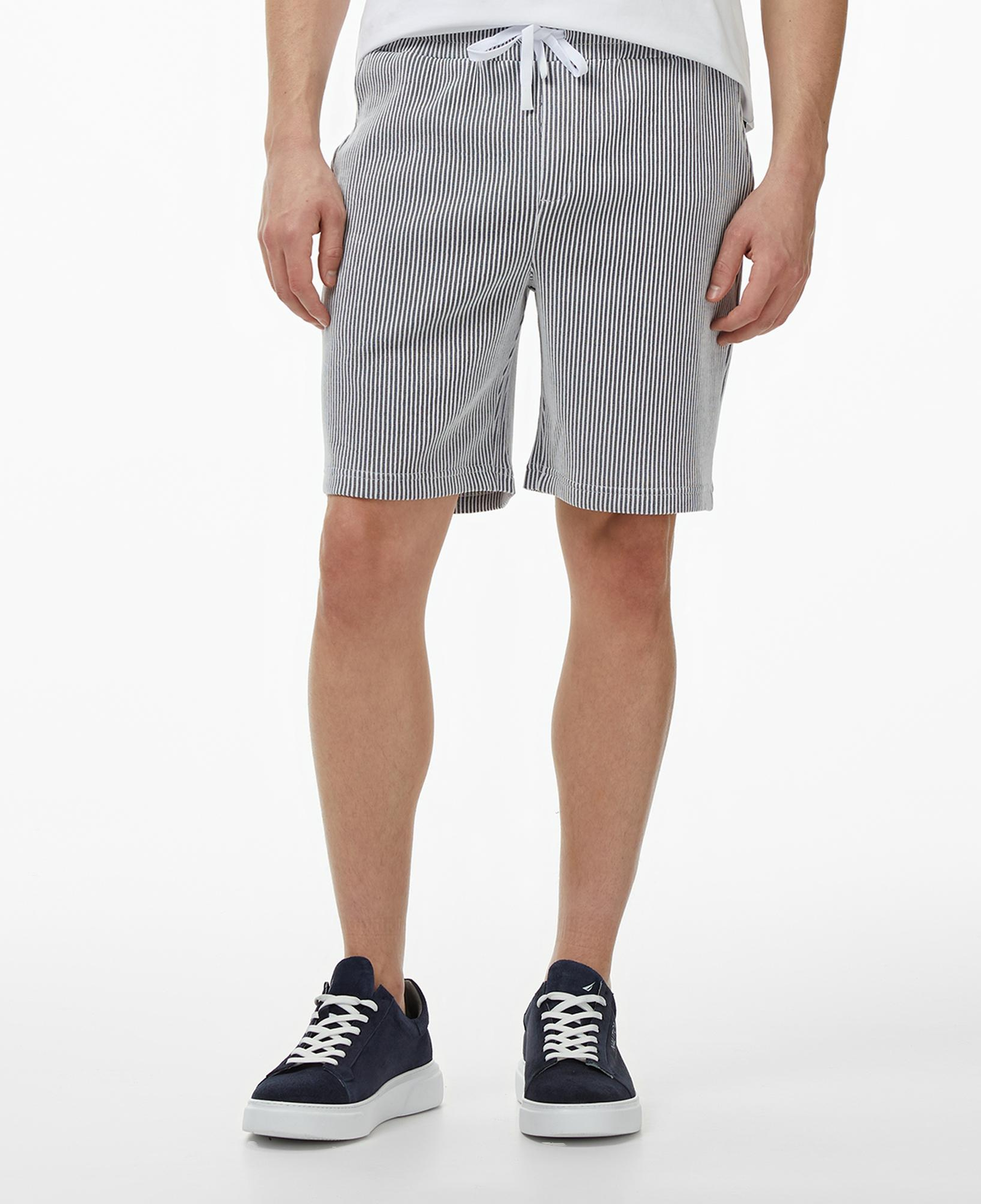 Nautica Erkek Lacivert Regular Fit Çizgili Şort