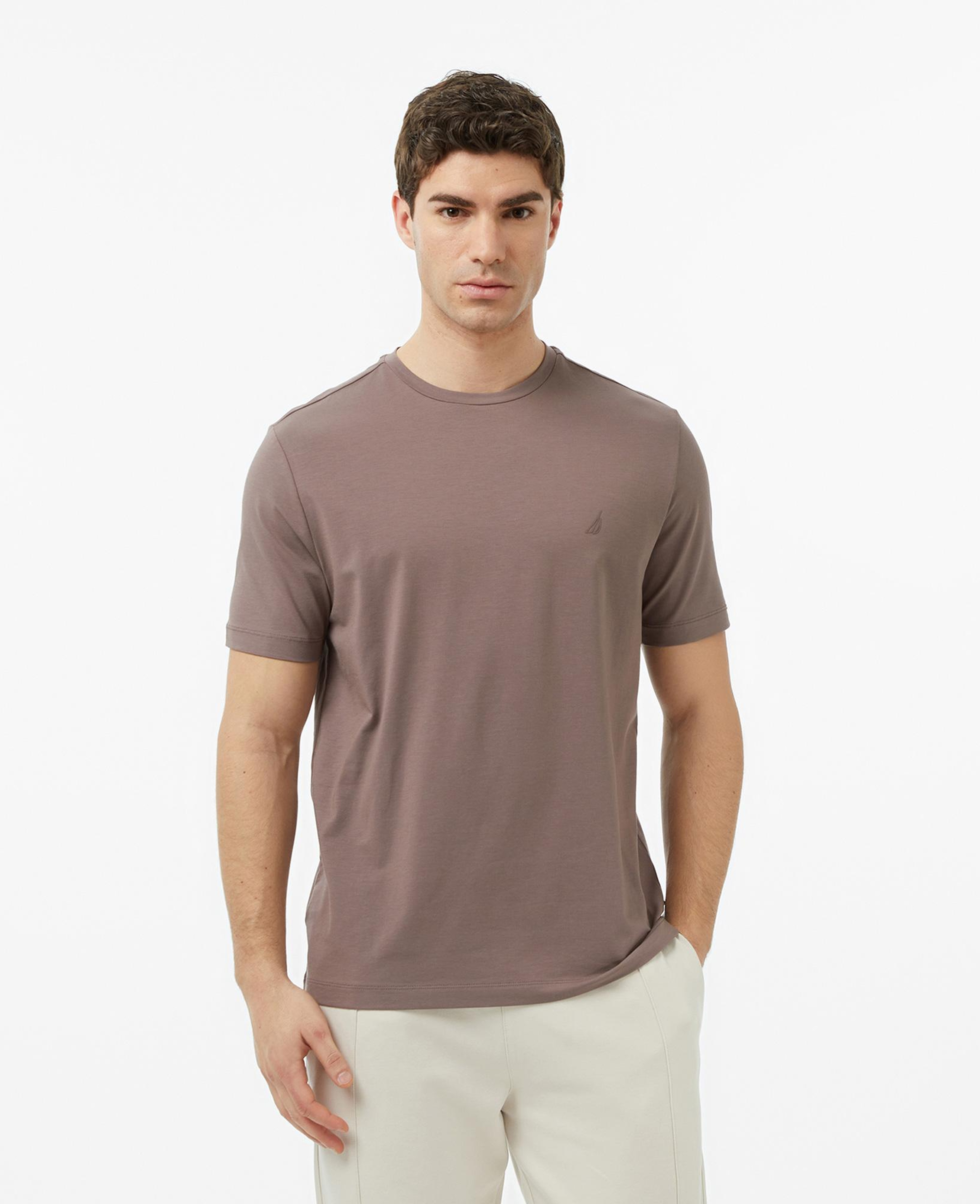 Nautica Erkek Kahverengi Regular Fit T-Shirt