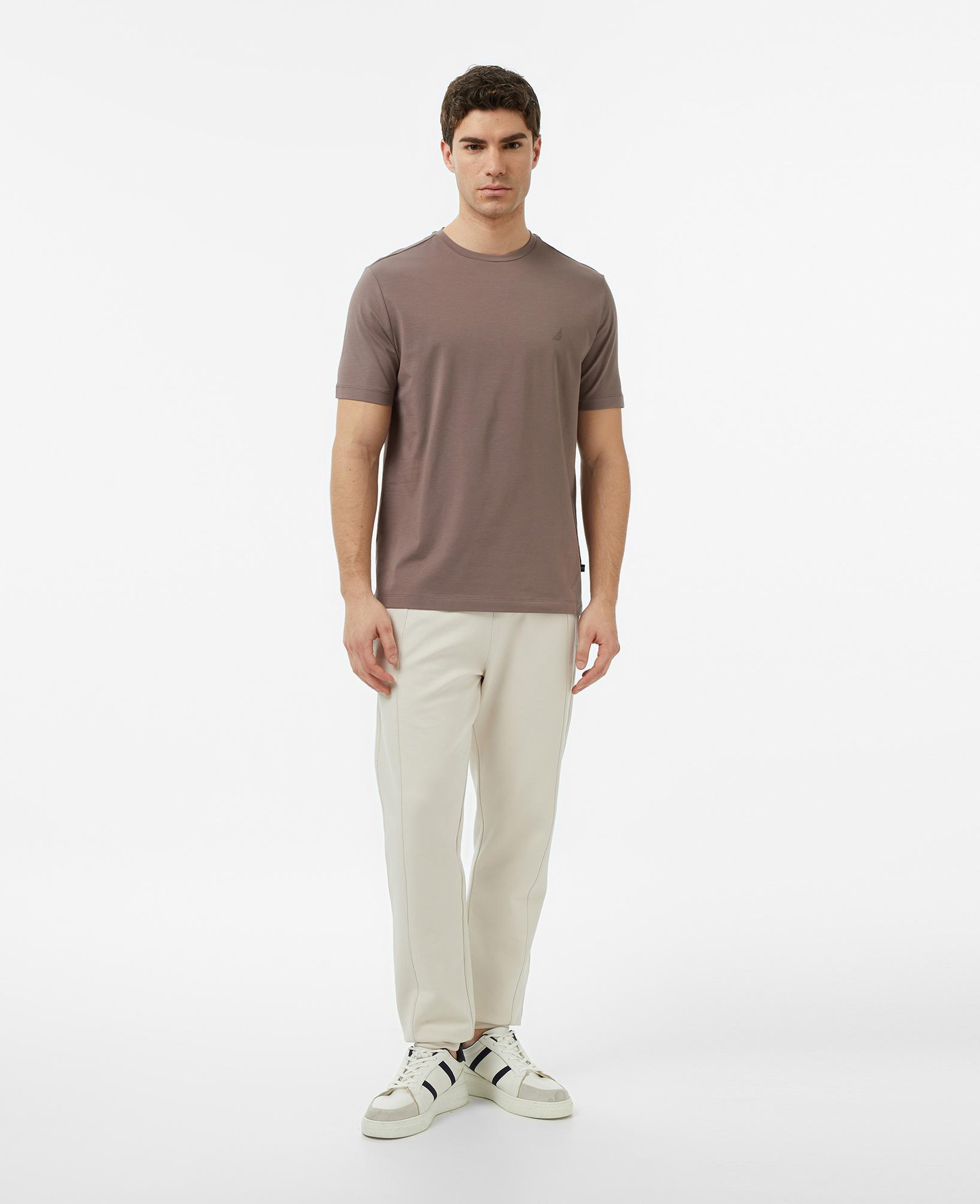 Nautica Erkek Kahverengi Regular Fit T-Shirt
