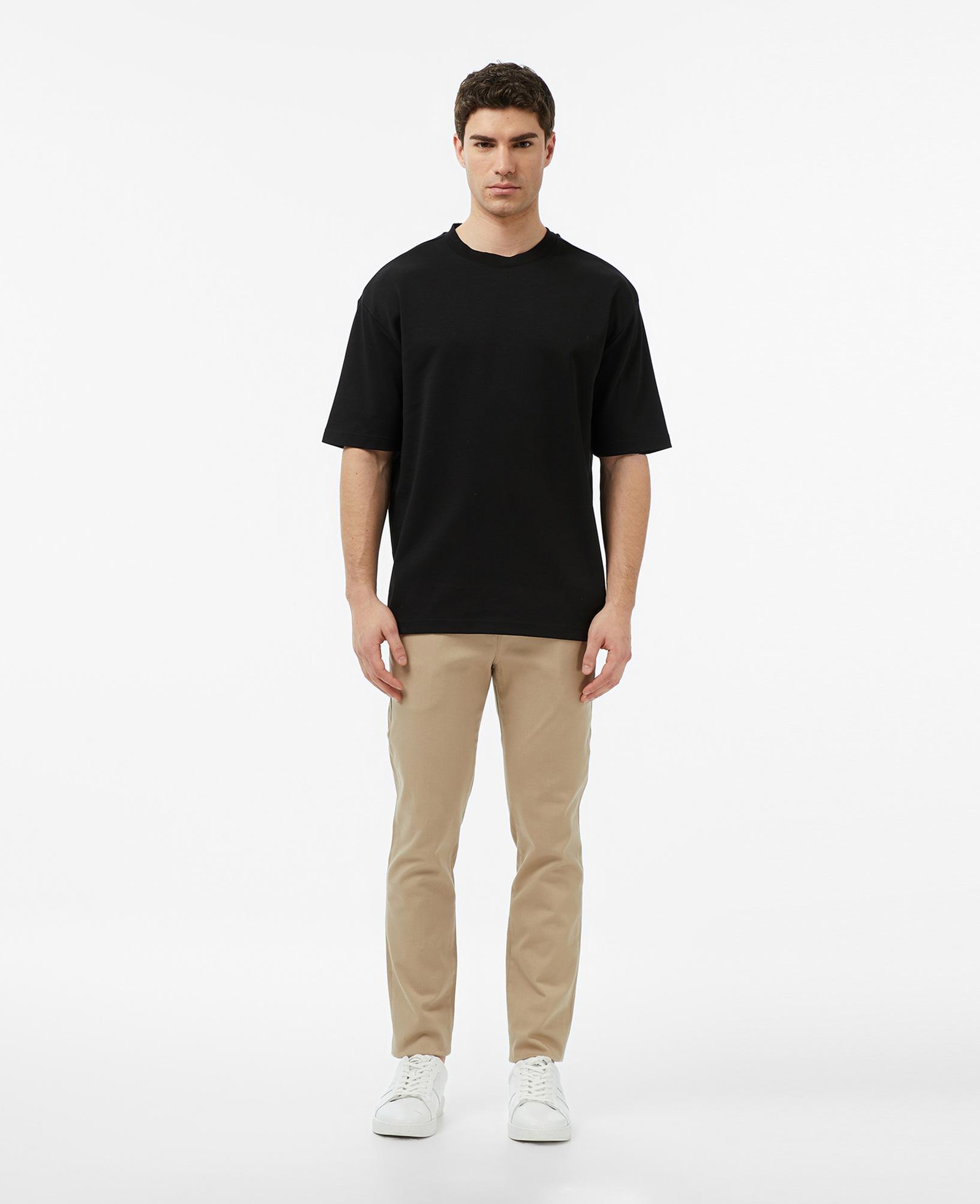 Nautica Siyah Beyaz Relax Fit T-Shirt