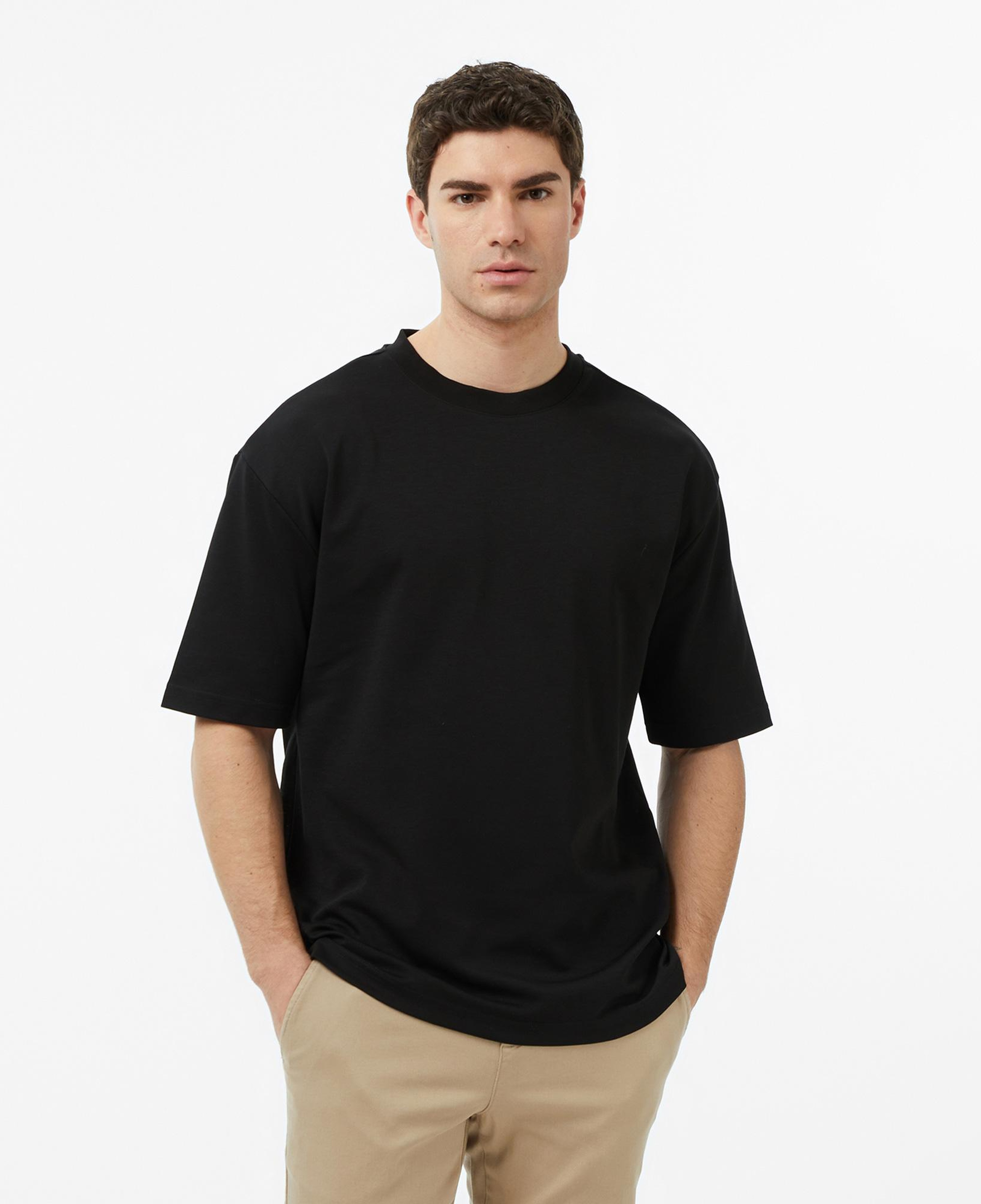 Nautica Siyah Beyaz Relax Fit T-Shirt