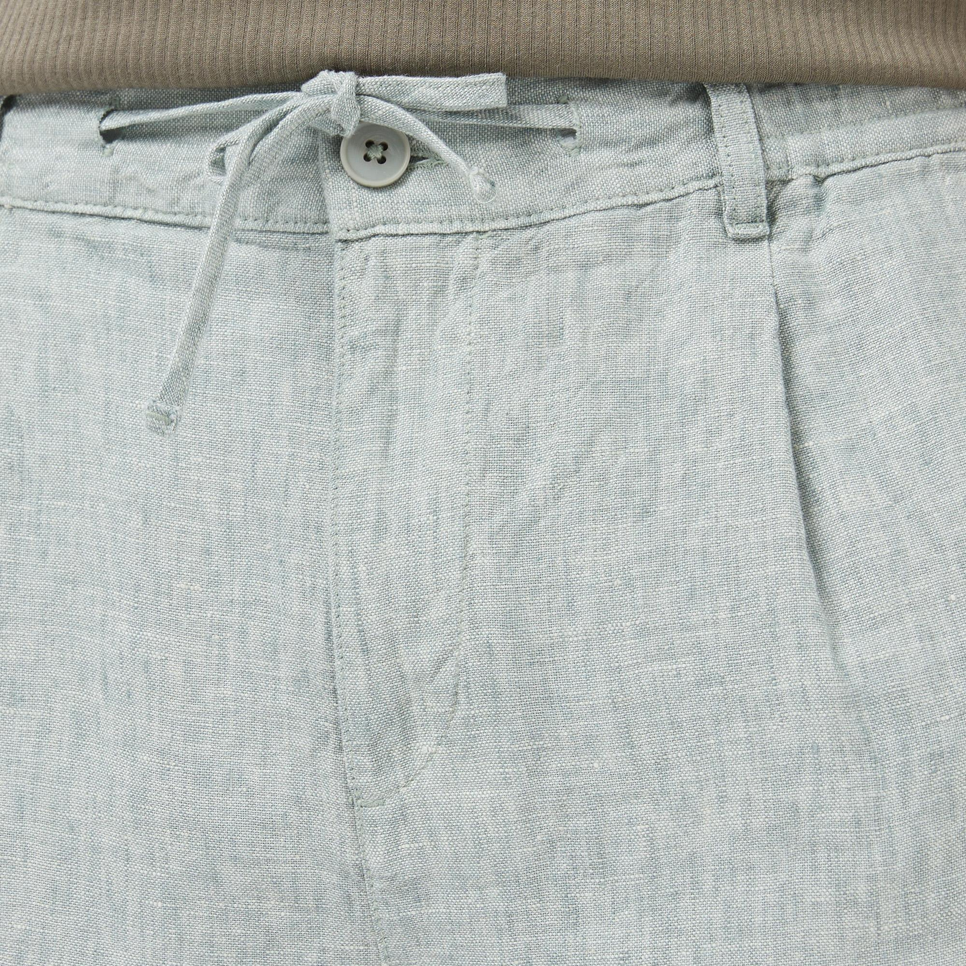 Nautica Erkek Yeşil Regular Fit Keten Şort