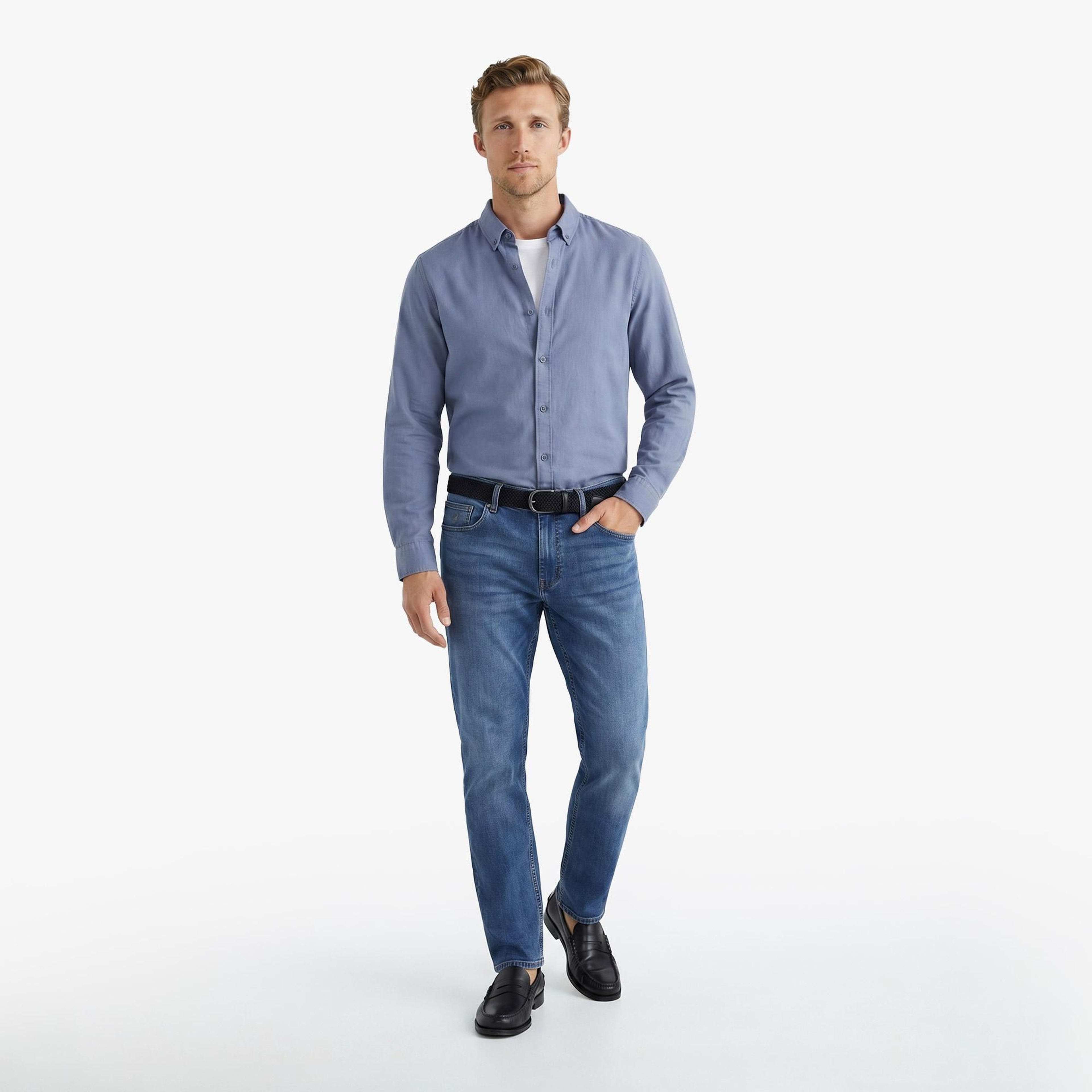 Nautica Erkek Mavi Slim Fit Denim Pantolon