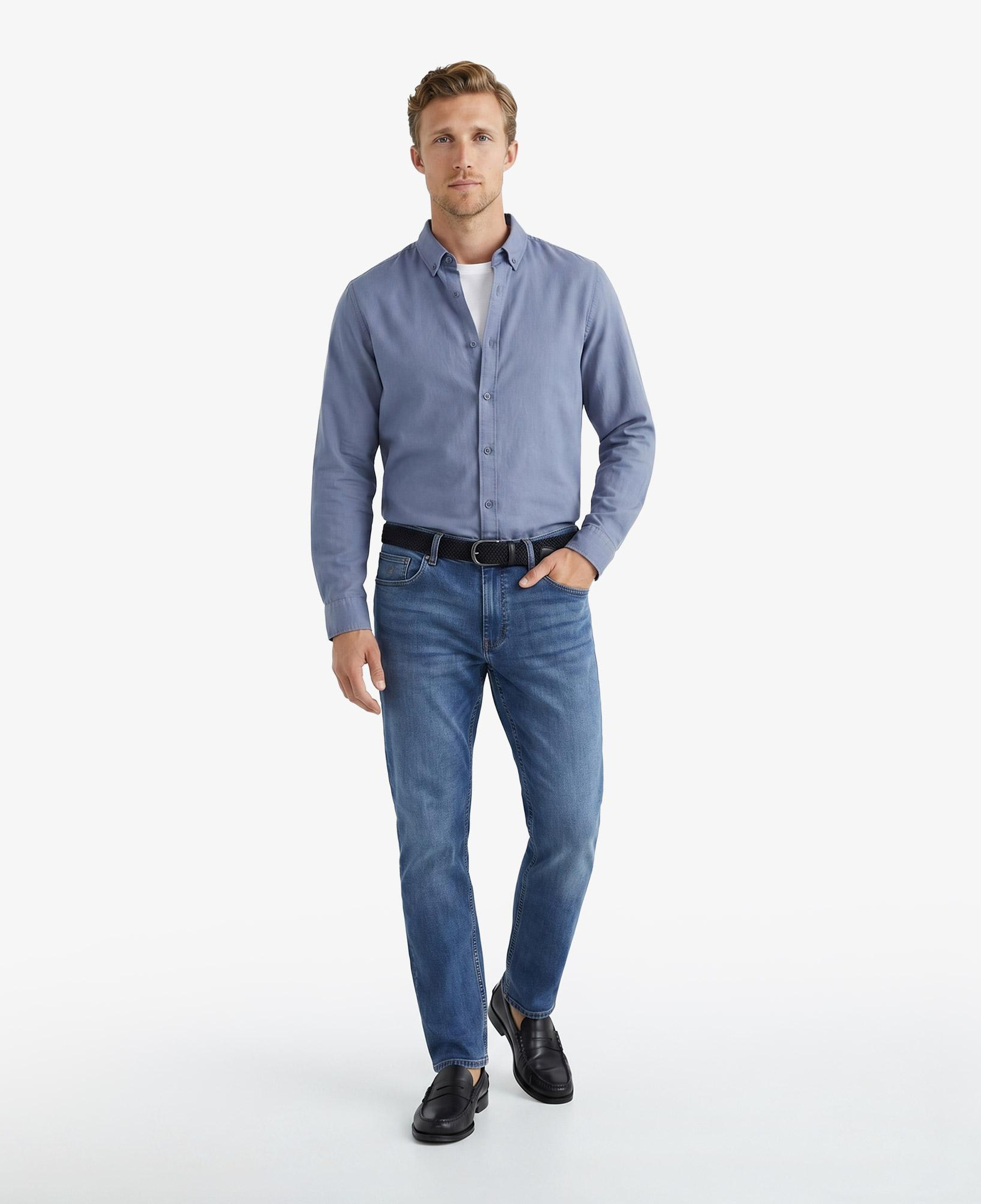 Nautica Erkek Mavi Slim Fit Denim Pantolon