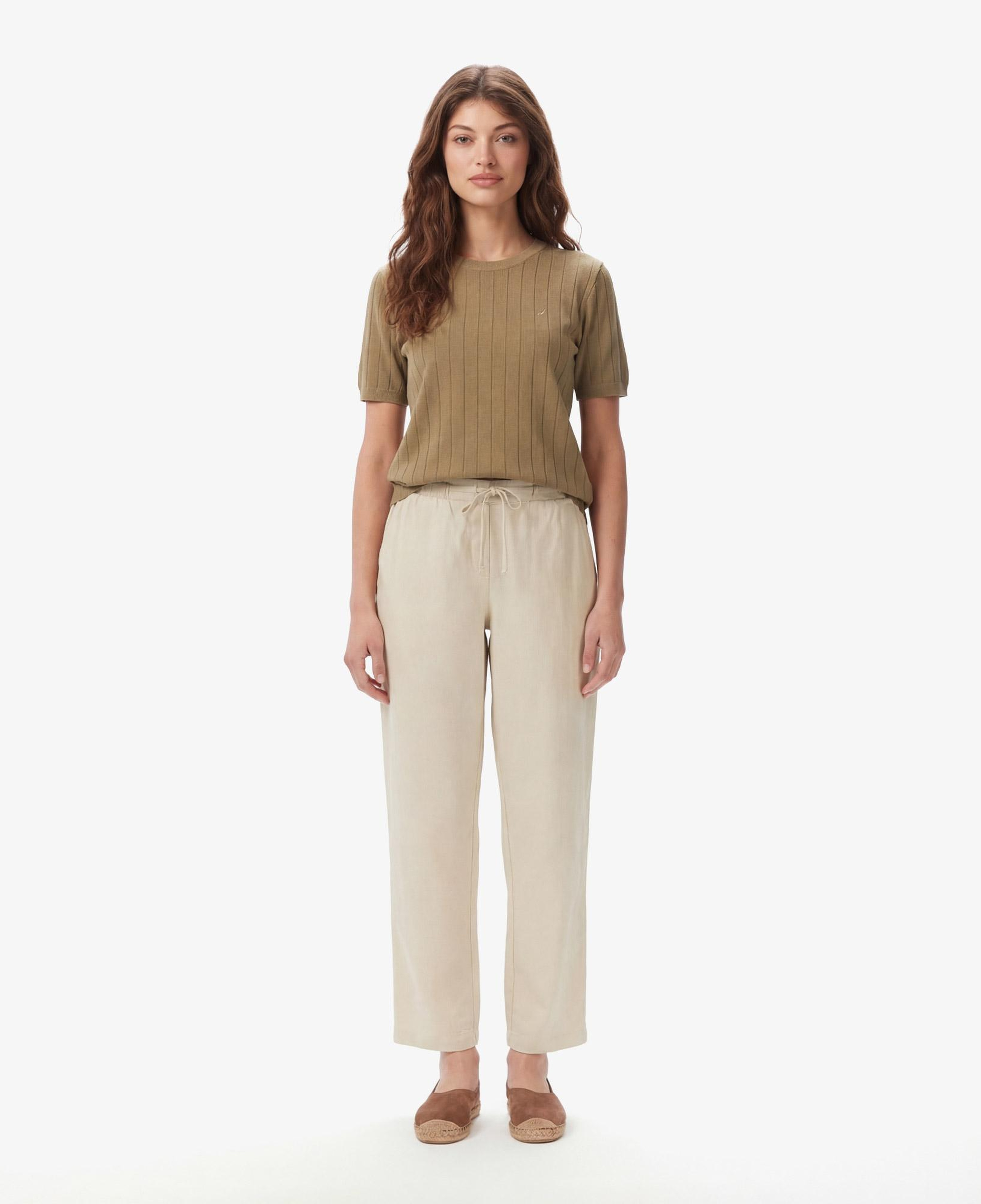 Nautica Kadın Bej Regular Fit Pantolon